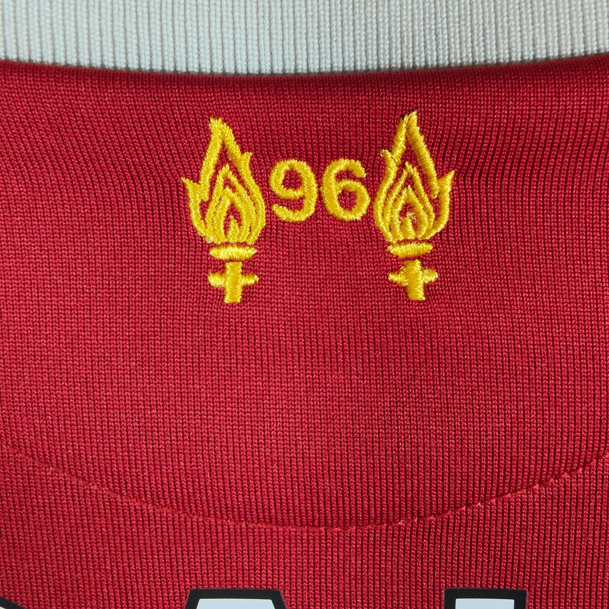 2017 - 18 Liverpool Home Shirt Salah &quot;125 years&quot; 11 - 7.5/10 - (M) - Eternal Pitch