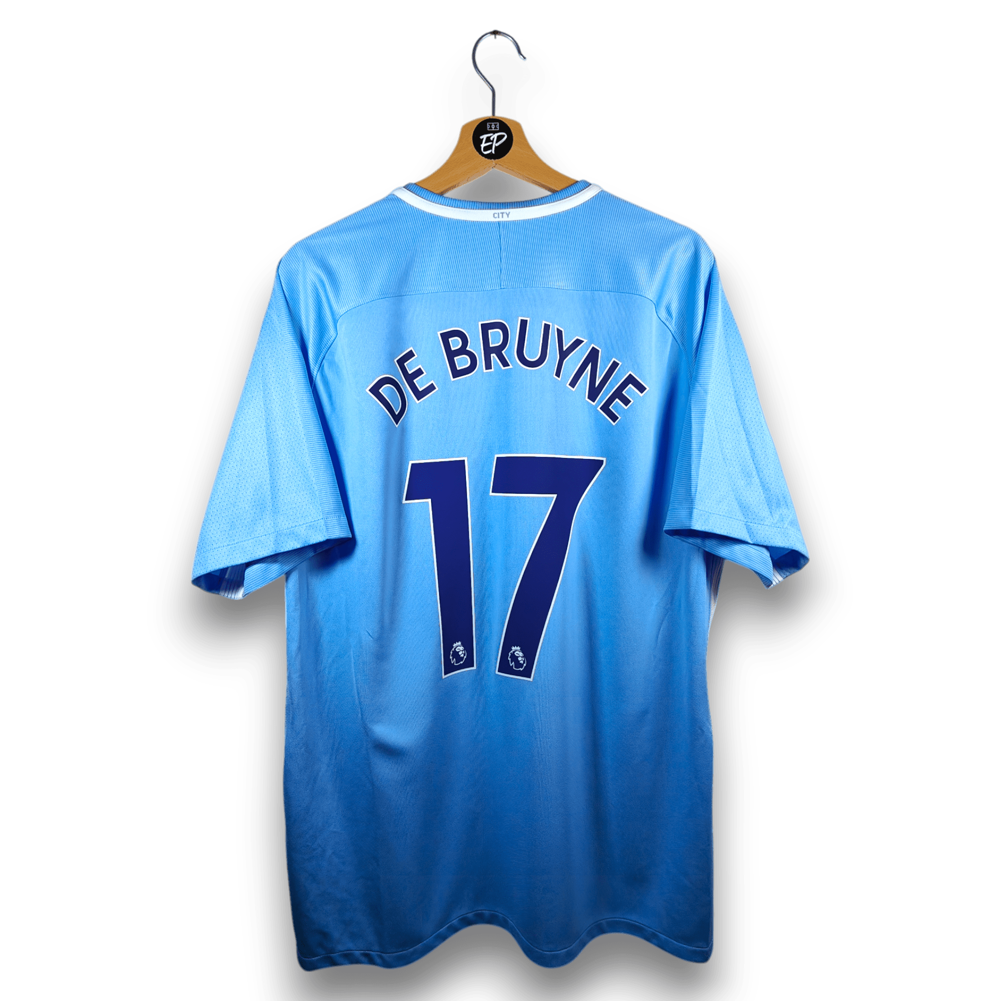 2017 - 18 Manchester City Home Shirt De Bruyne 17 - 9.5/10 - (XL) - Eternal Pitch