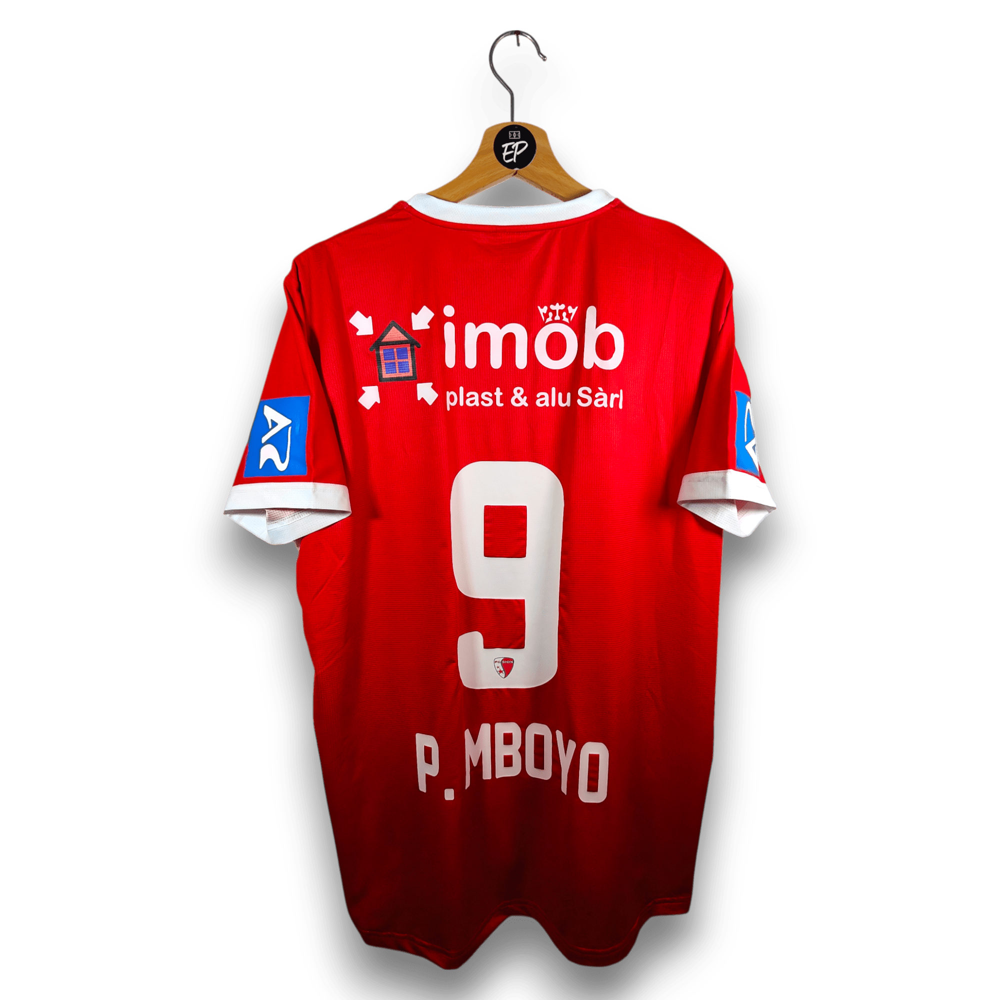 2017 - 18 Match Issue FC Sion Away Shirt Mboyo 9 - 9.5/10 - (XL) - Eternal Pitch