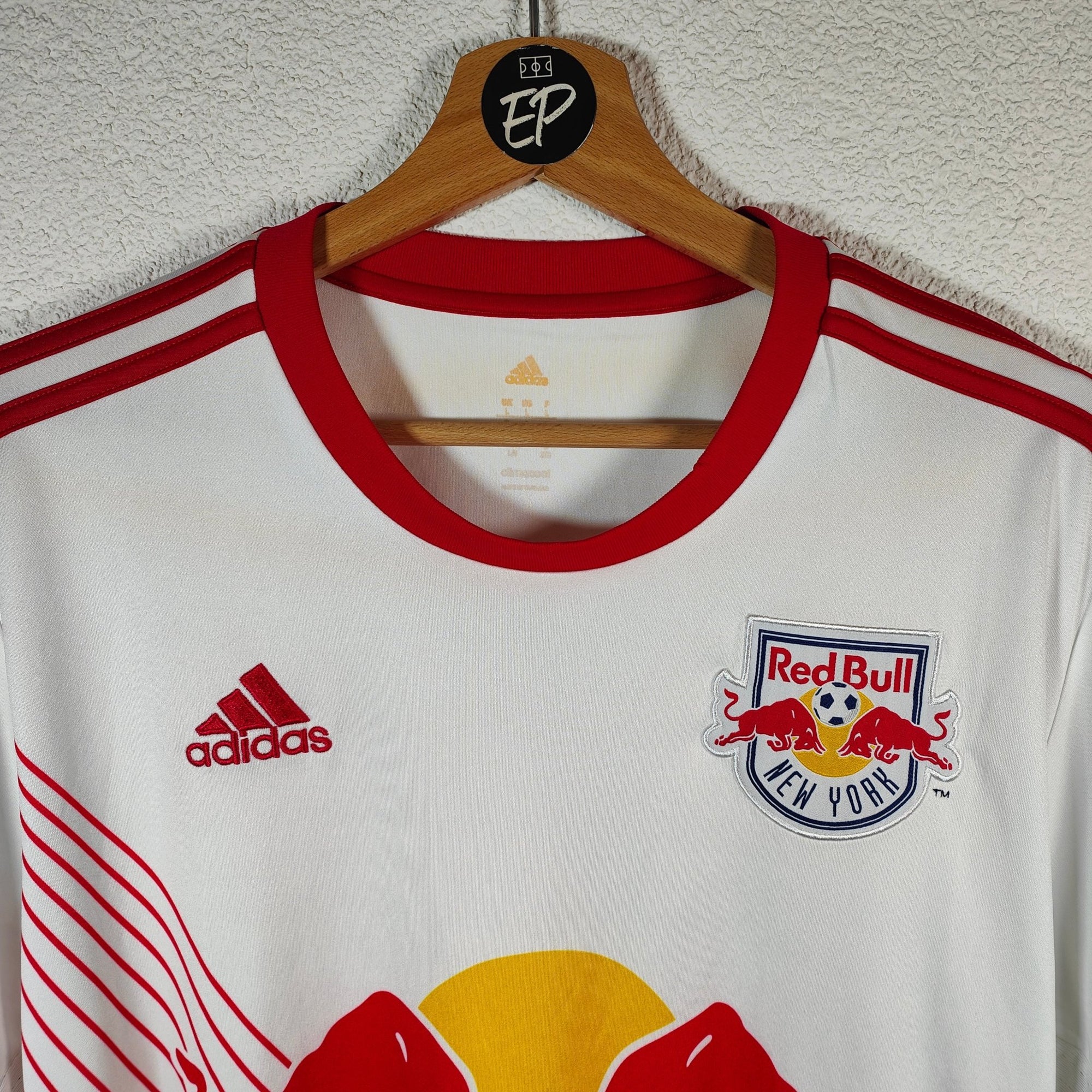 2017 - 18 New York Red Bulls Home Shirt - 8.5/10 - (L) - Eternal Pitch
