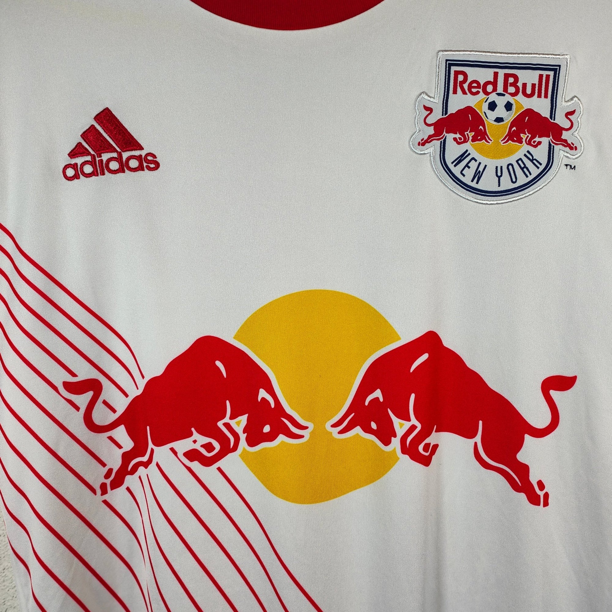 2017 - 18 New York Red Bulls Home Shirt - 8.5/10 - (L) - Eternal Pitch