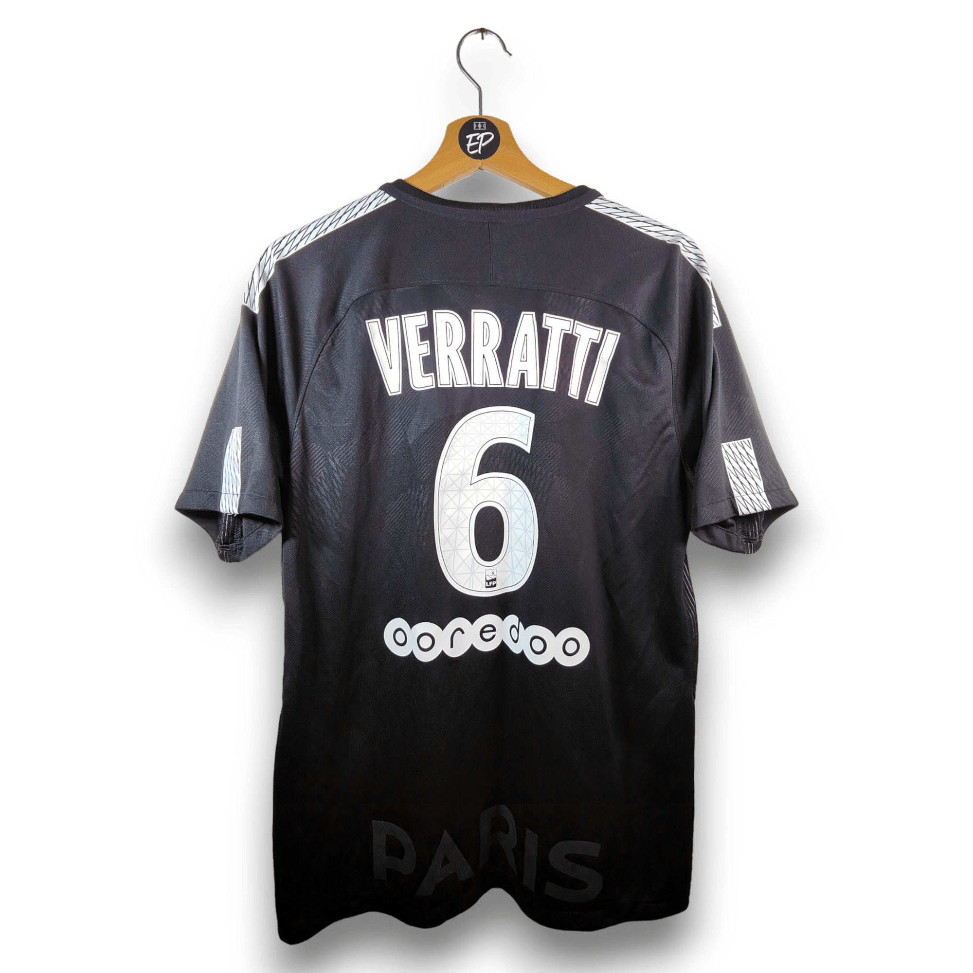 2017 - 18 PSG Third Shirt Verratti 6 - 8.5/10 - (M) - Eternal Pitch