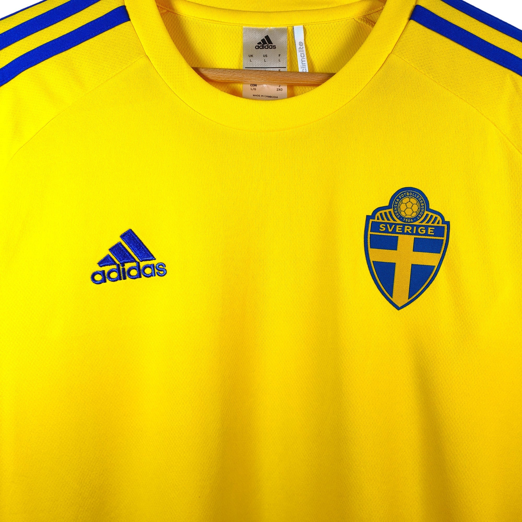 2017 - 18 Sweden Training Shirt - 9.5/10 - (L) - Eternal Pitch