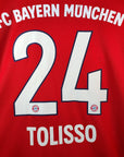 2018 - 19 Bayern Munich Home Shirt Tolisso 24 - 9.5/10 - (XL) - Eternal Pitch