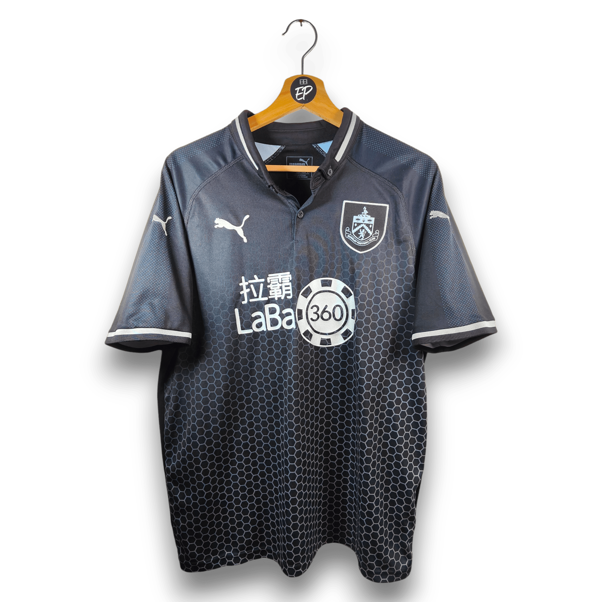 2018 - 19 Burnley Away Shirt Crouch 15 - 8.5/10 - (L) - Eternal Pitch
