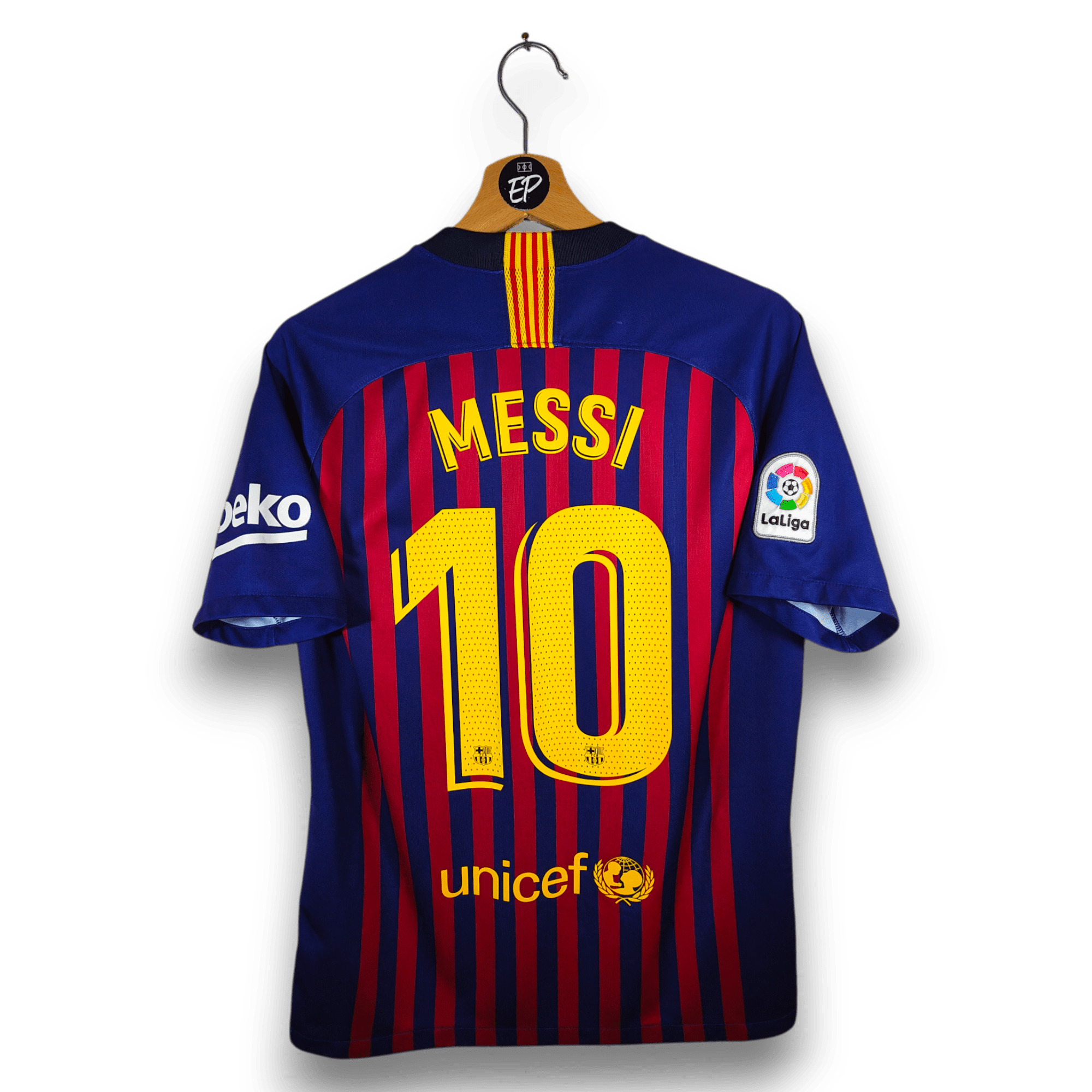 2018 - 19 FC Barcelona Home Shirt Messi 10 - 8.5/10 - (M) - Eternal Pitch