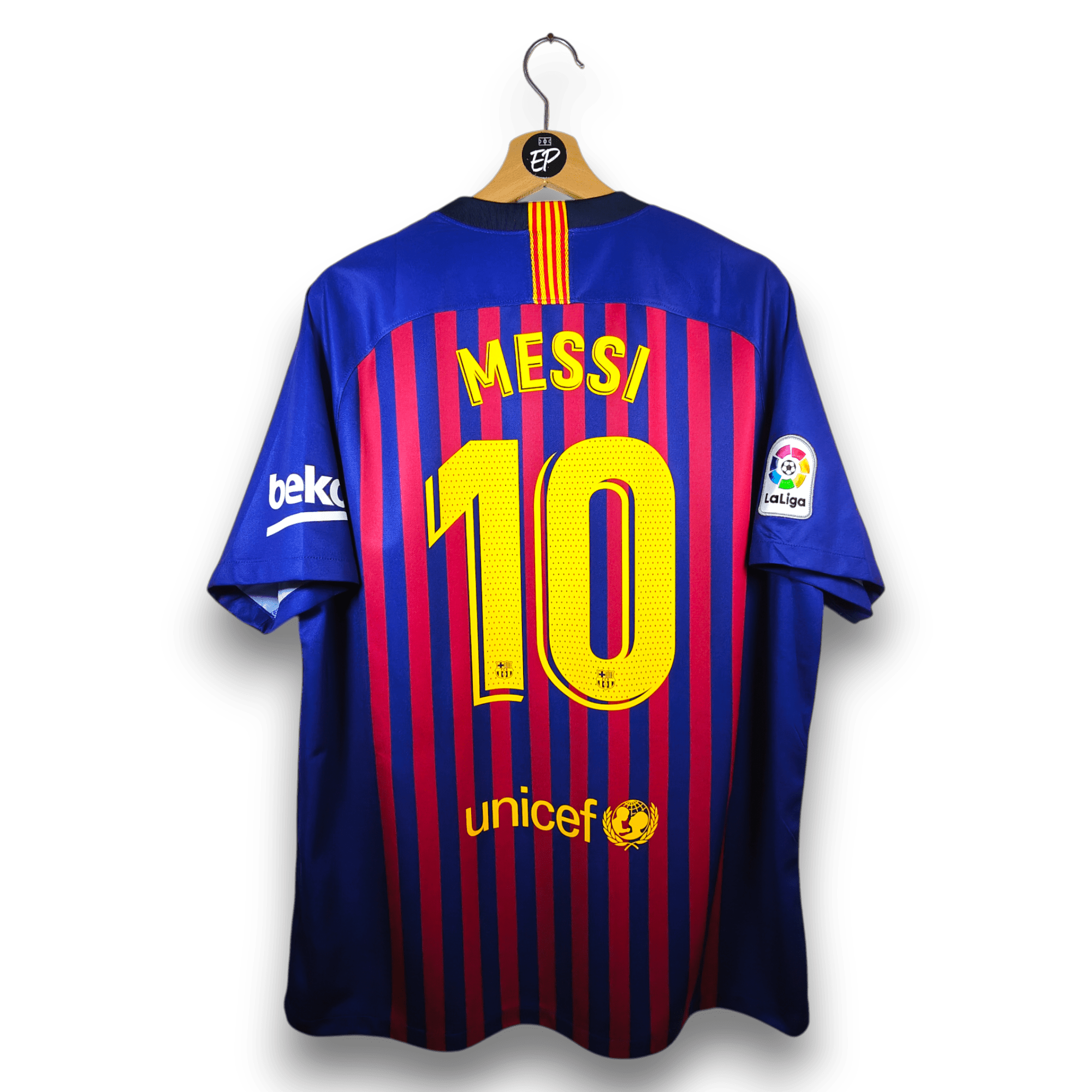 2018 - 19 FC Barcelona Home Shirt Messi 10 - 9.5/10 - (XL) - Eternal Pitch