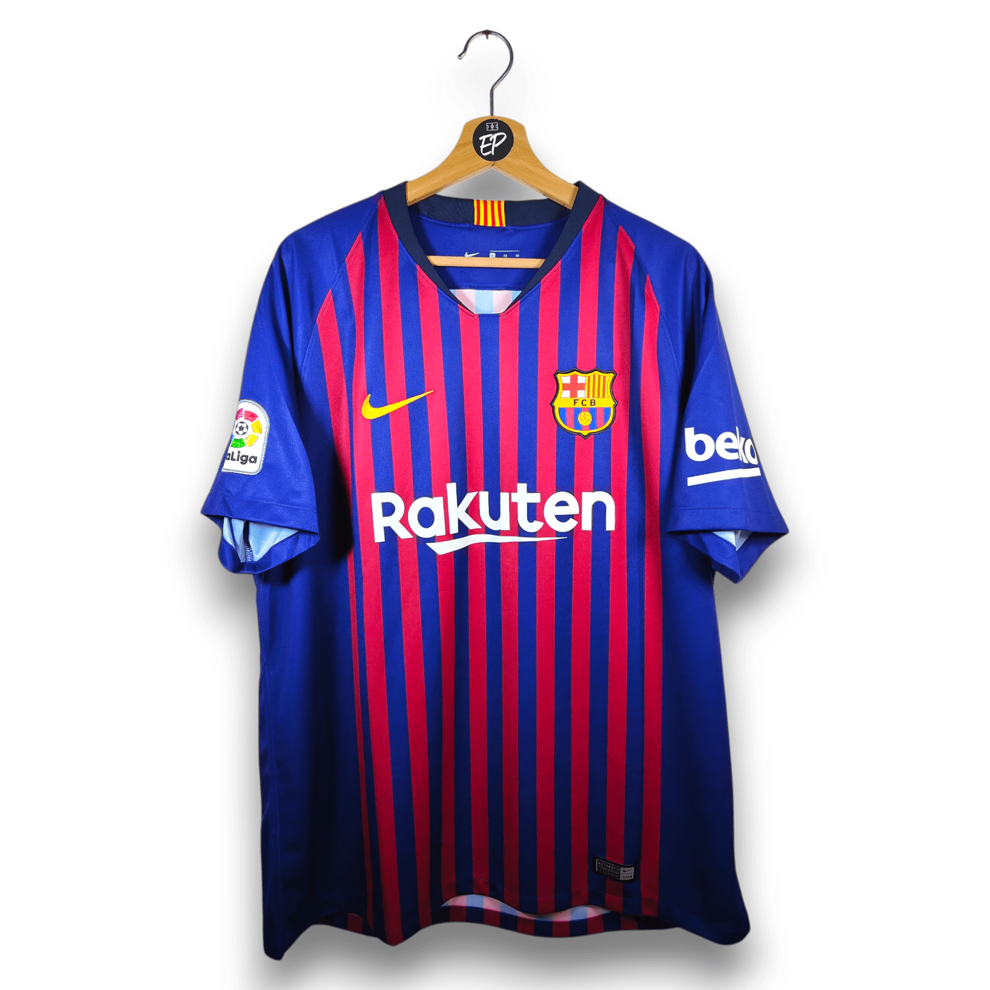 2018 - 19 FC Barcelona Home Shirt Messi 10 - 9.5/10 - (XL) - Eternal Pitch
