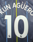 2018 - 19 Manchester City Away Shirt Aguero 10 - 9.5/10 - (M) - Eternal Pitch