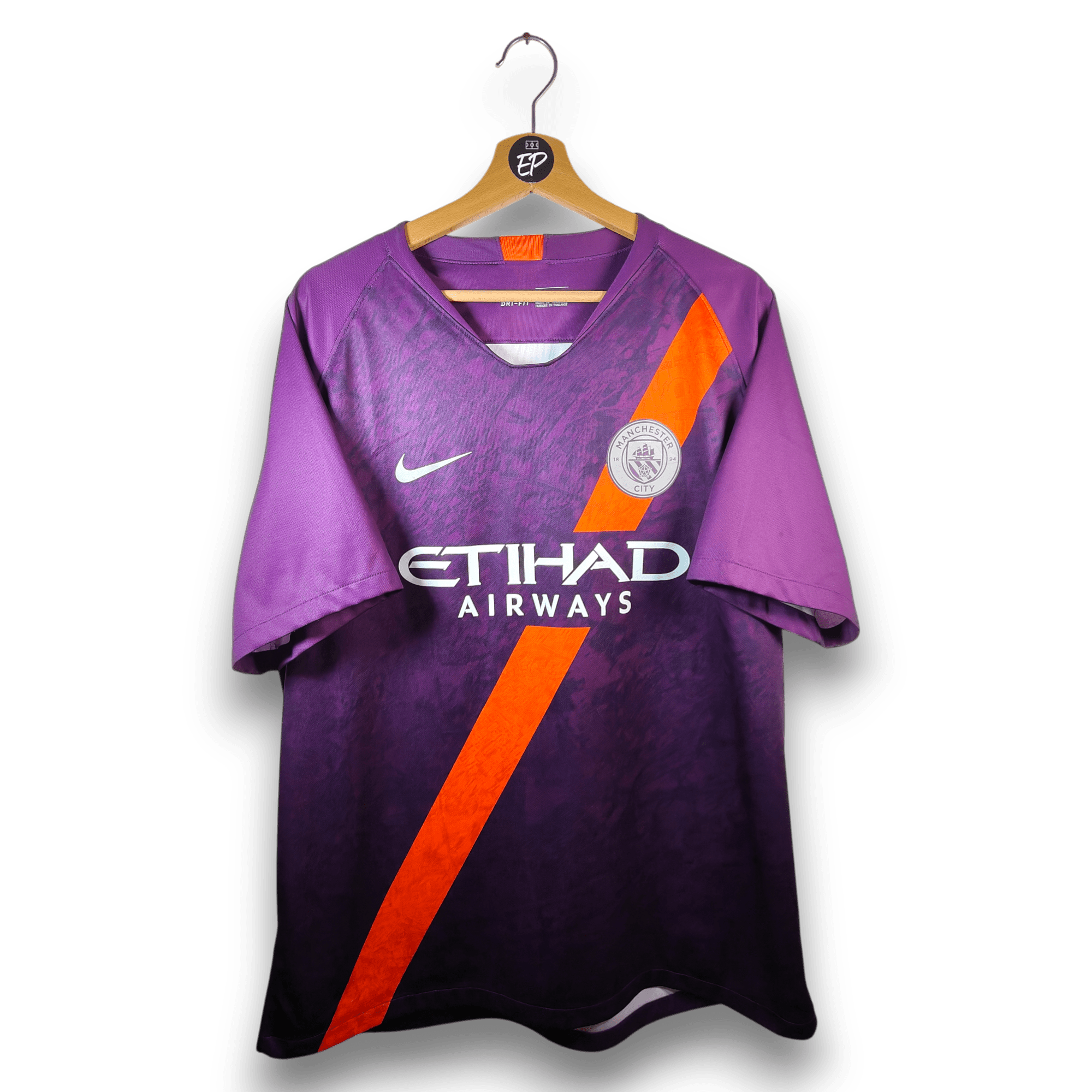 2018 - 19 Manchester City Third Shirt Mahrez 26 - 9/10 - (XL) - Eternal Pitch