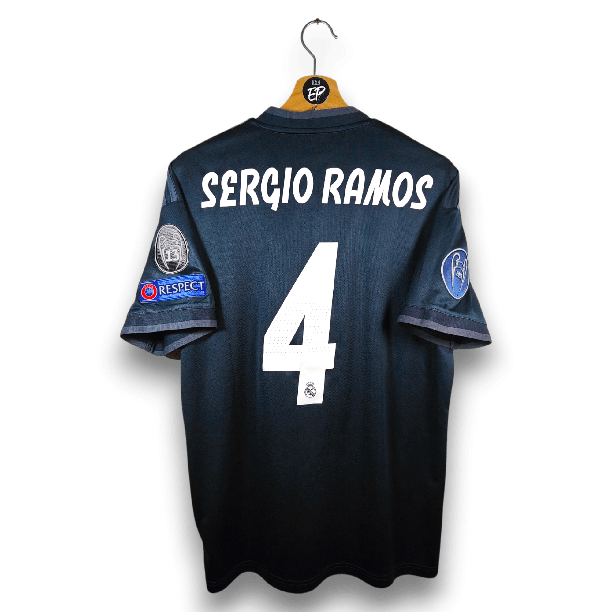2018 - 19 Real Madrid Away Shirt Sergio Ramos 4 - 9/10 - (M) - Eternal Pitch