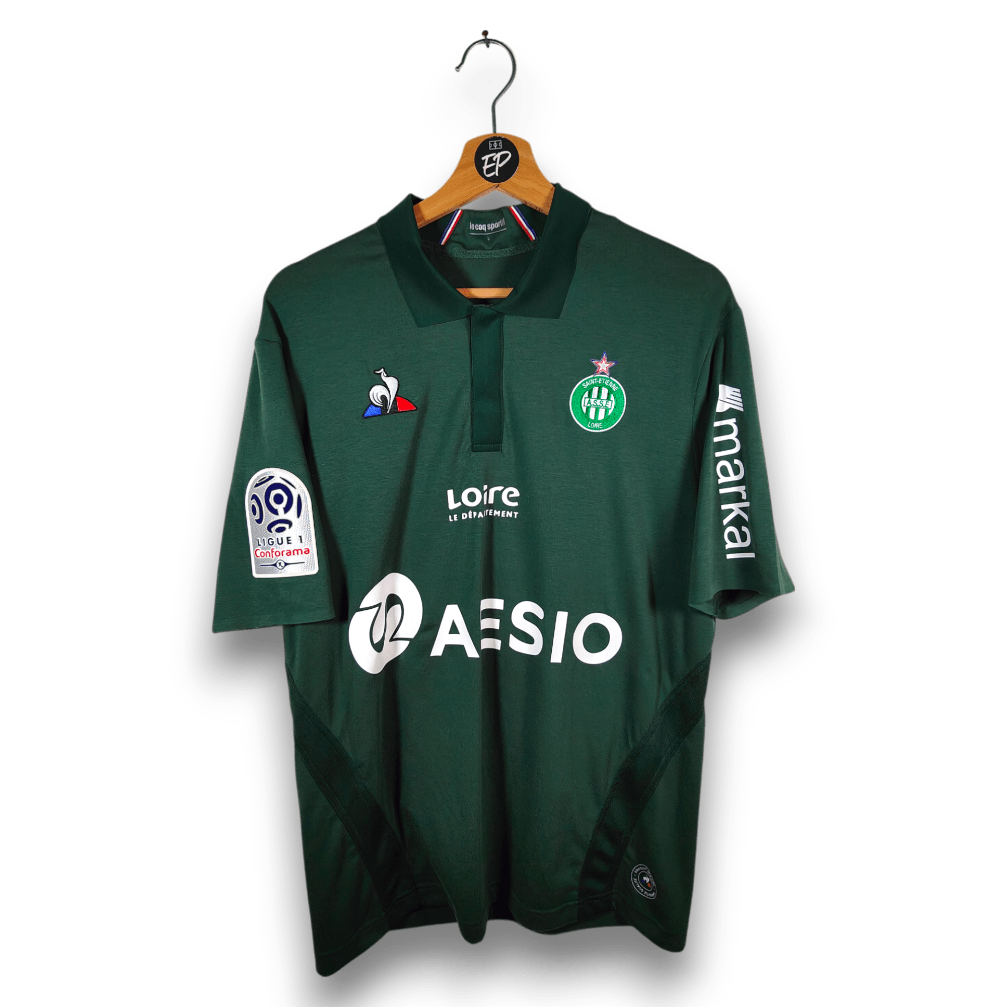 2018 - 19 Saint - Etienne Home Shirt Kolodziejczak 23 - 9.5/10 - (L) - Eternal Pitch
