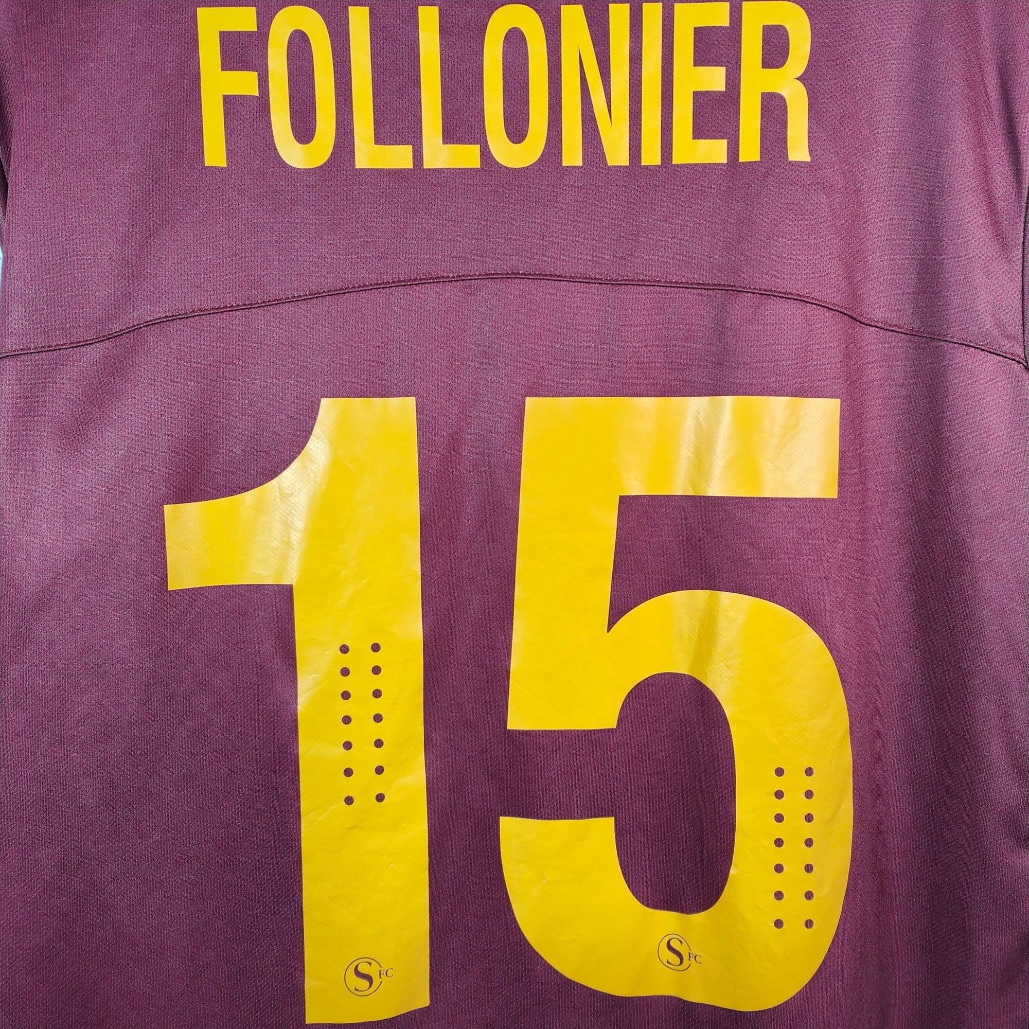 2018 - 19 Servette Genève Home Shirt Follonier 15 - 9.5/10 - (L) - Eternal Pitch