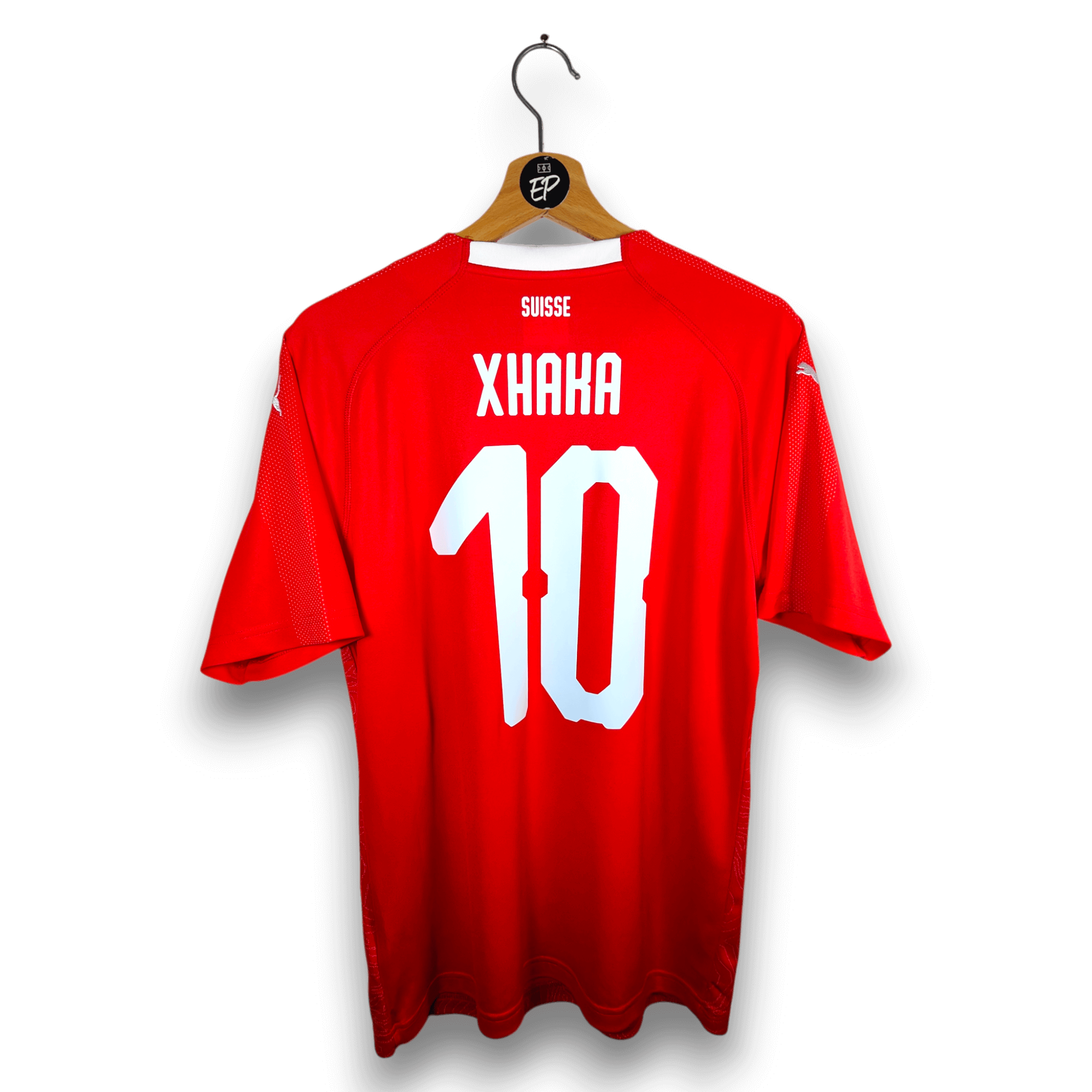 2018 - 20 Switzerland Home Shirt Xhaka 10 - 9.5/10 - (M) - Eternal Pitch