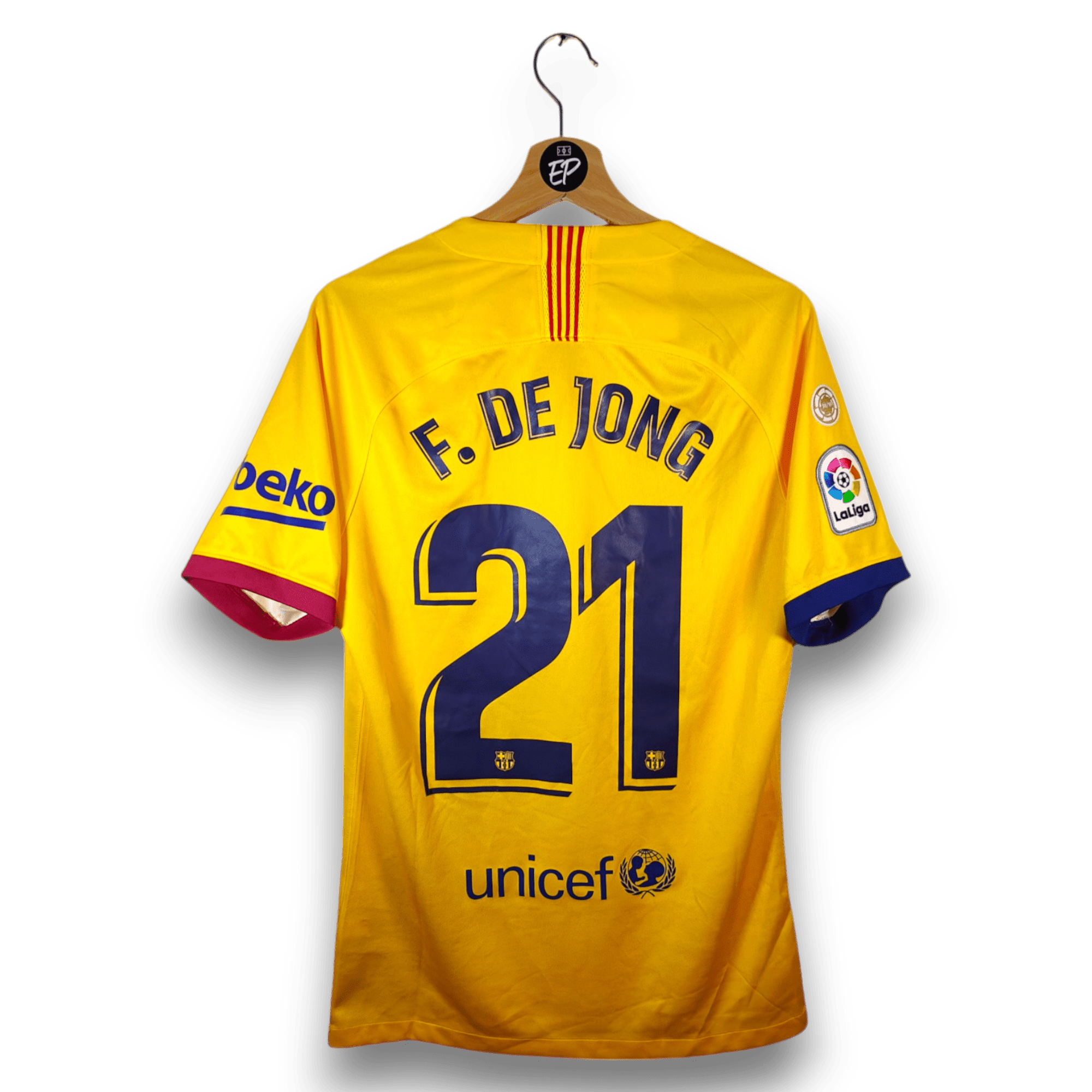 2019 - 20 FC Barcelona Away Shirt De Jong 21 (S) - Eternal Pitch