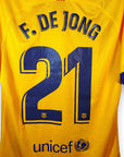 2019 - 20 FC Barcelona Away Shirt De Jong 21 (S) - Eternal Pitch