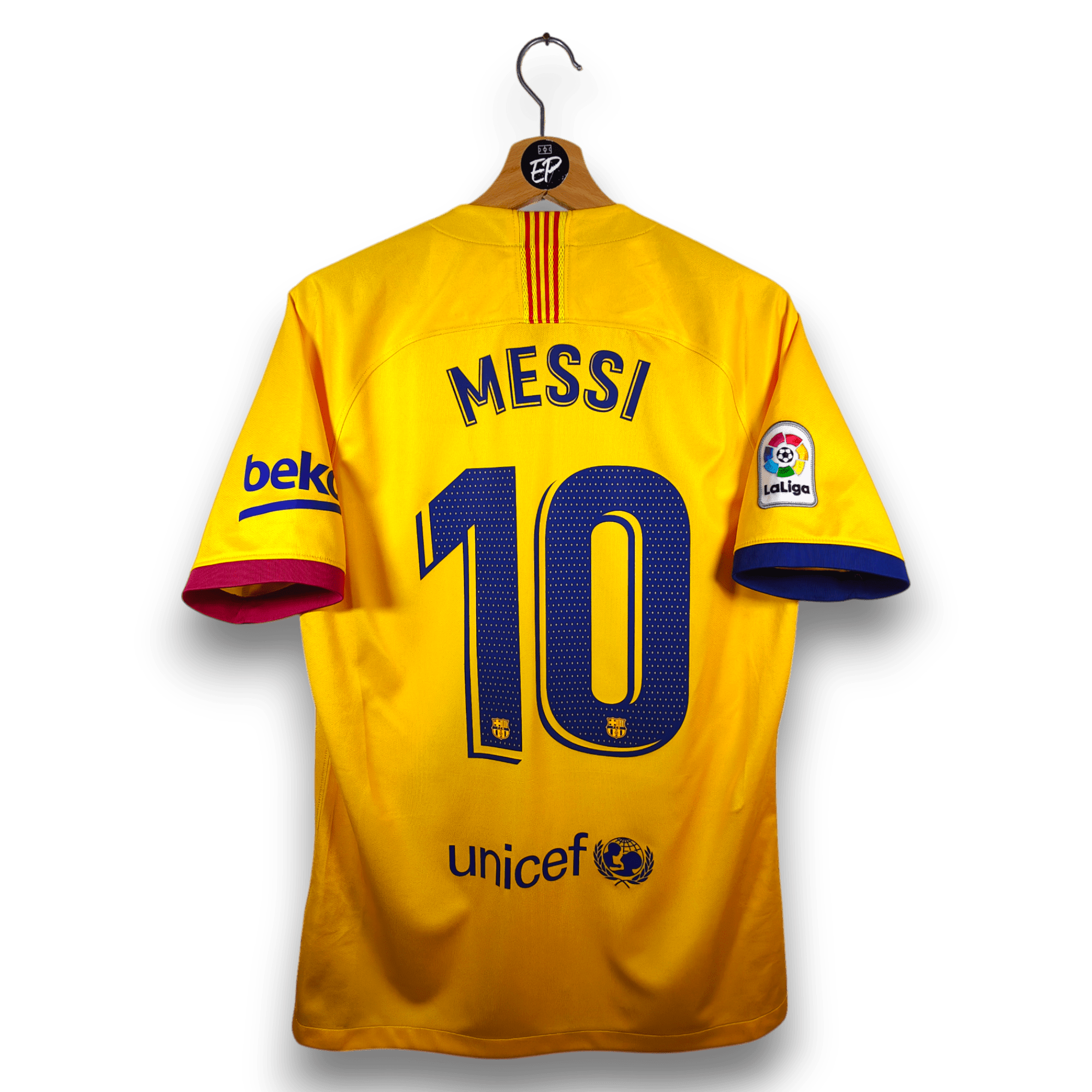 2019 - 20 FC Barcelona Away Shirt Messi 10 - 9.5/10 - (M) - Eternal Pitch