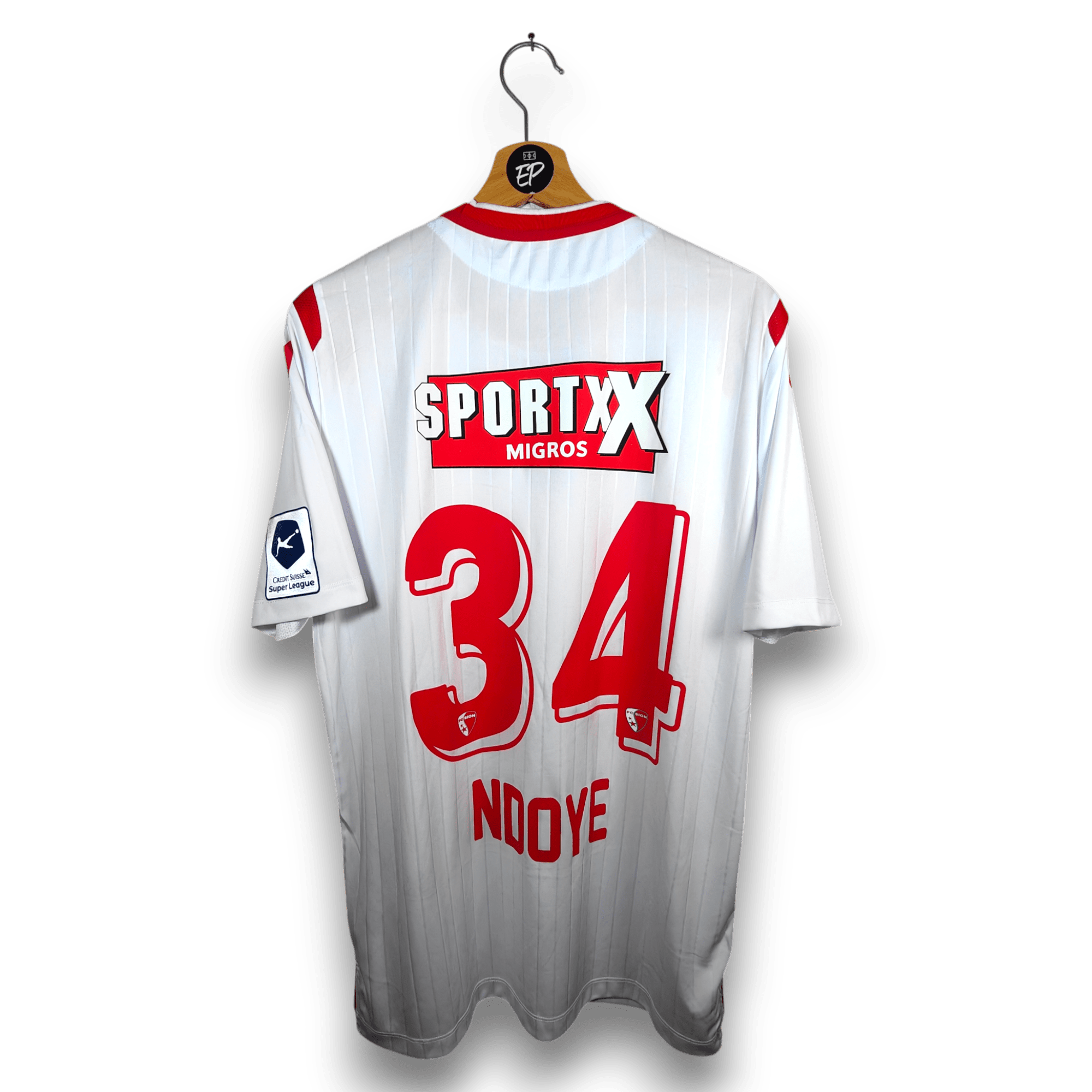 2019 - 20 FC Sion Home Shirt Ndoye 34 - 9.5/10 - (XL) - Eternal Pitch