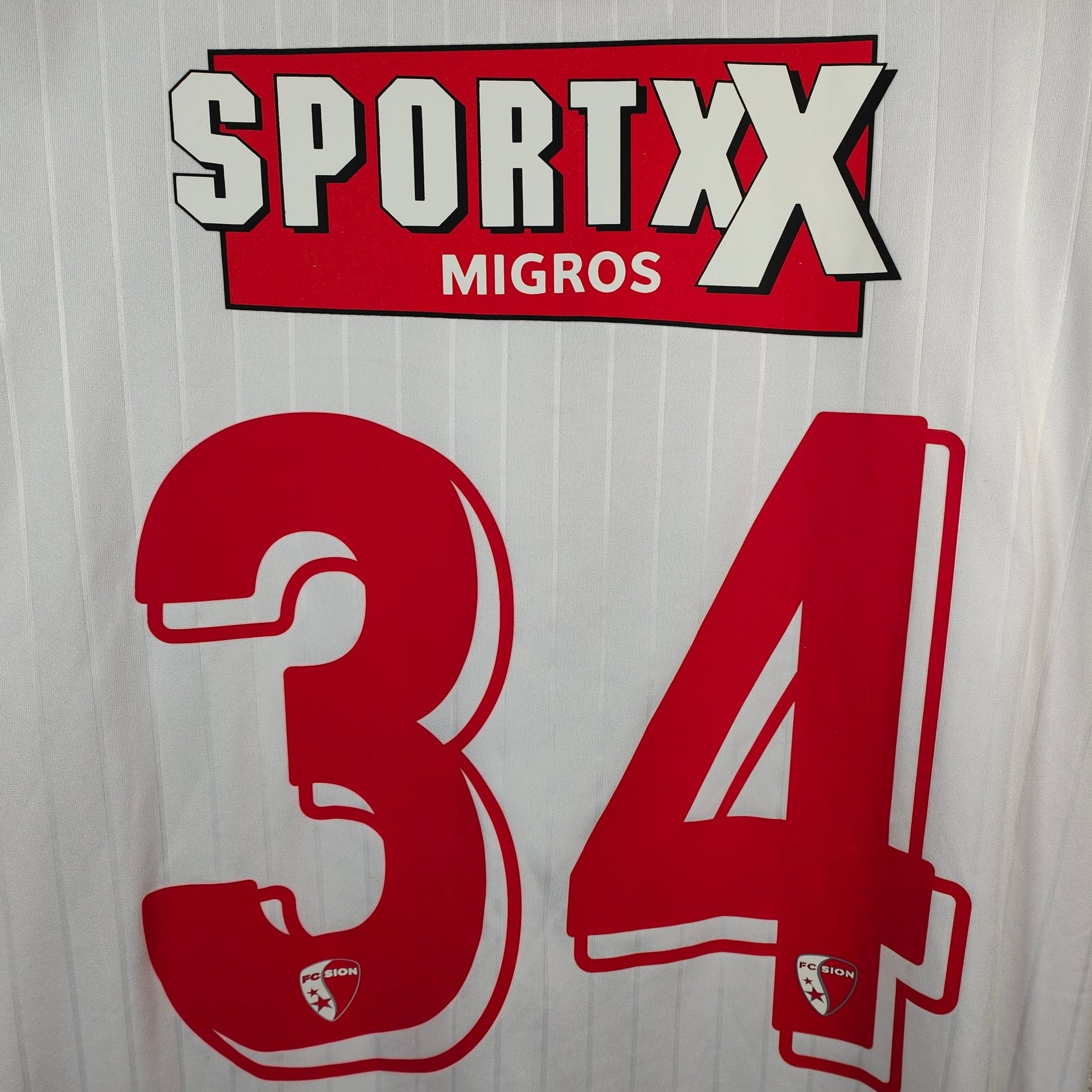 2019 - 20 FC Sion Home Shirt Ndoye 34 - 9.5/10 - (XL) - Eternal Pitch