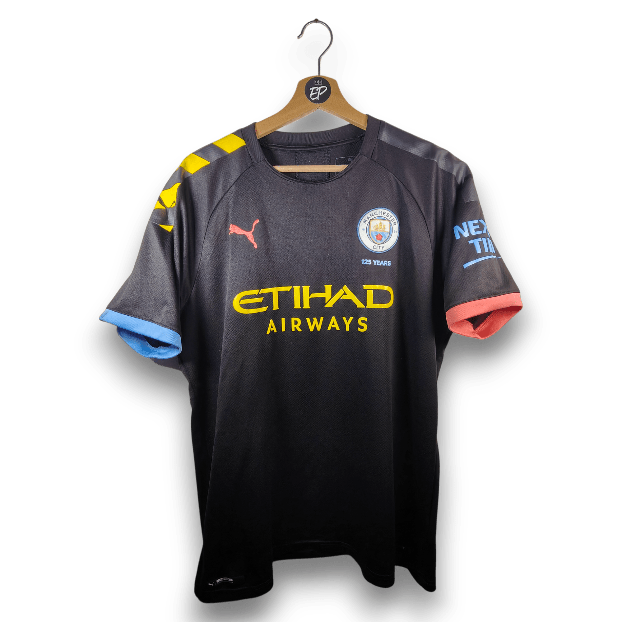 2019 - 20 Manchester City Away Shirt Aguero 10 - 7.5/10 - (L) - Eternal Pitch