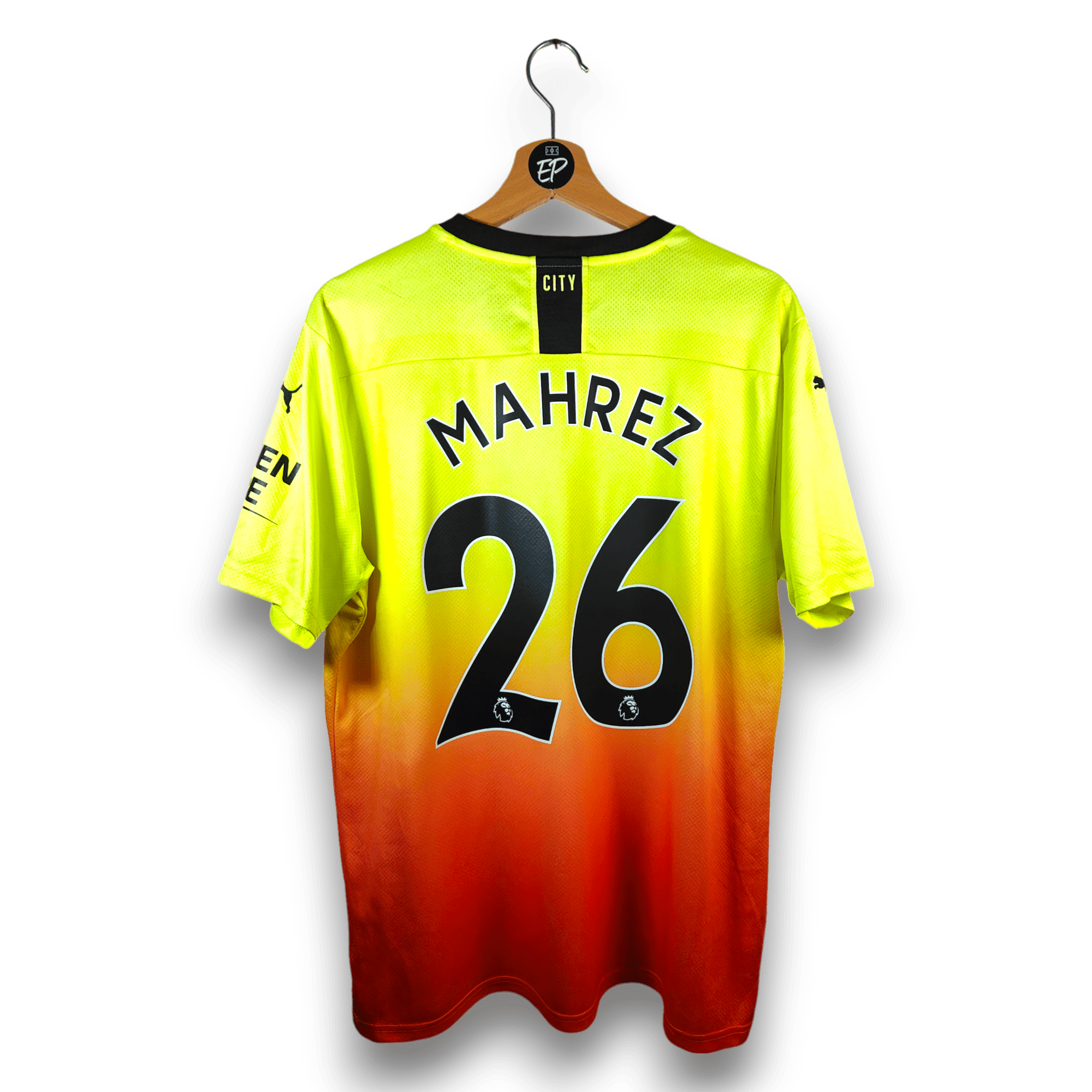 2019 - 20 Manchester City Third Shirt Mahrez 26 - 9/10 - (L) - Eternal Pitch