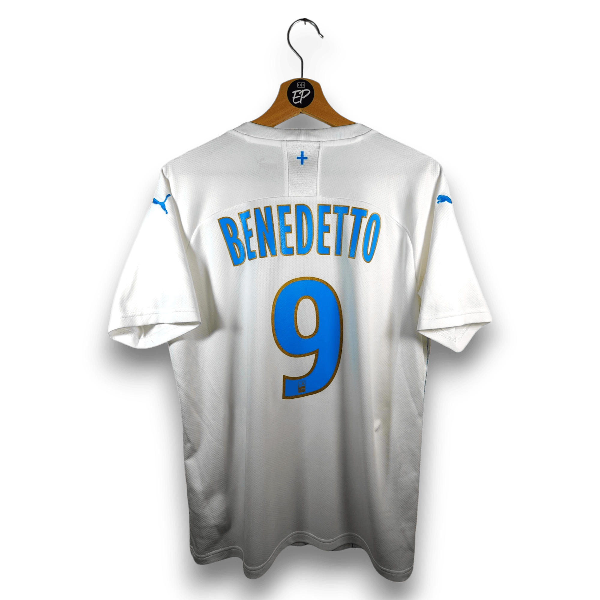 2019 - 20 Olympique Marseille Home Shirt Benedetto 9 (M) - Eternal Pitch