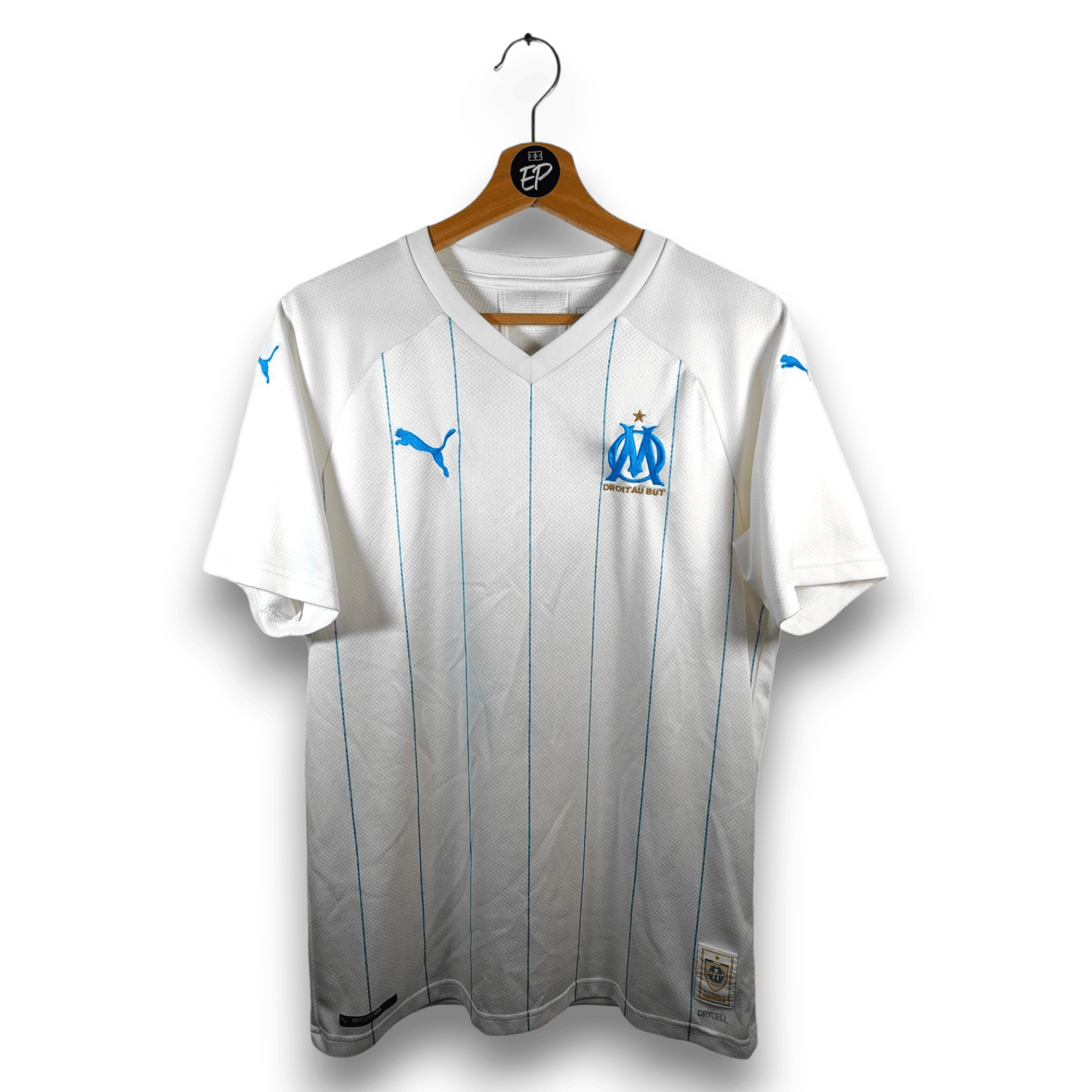 2019 - 20 Olympique Marseille Home Shirt Benedetto 9 (M) - Eternal Pitch