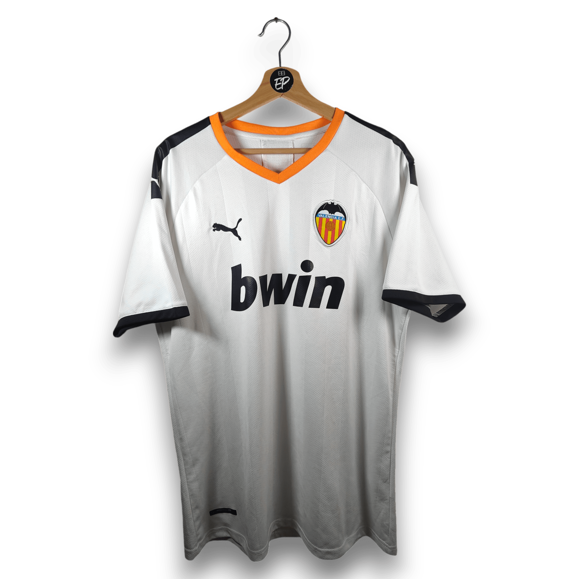 2019 - 20 Valencia Home Shirt - 8/10 - (L) - Eternal Pitch
