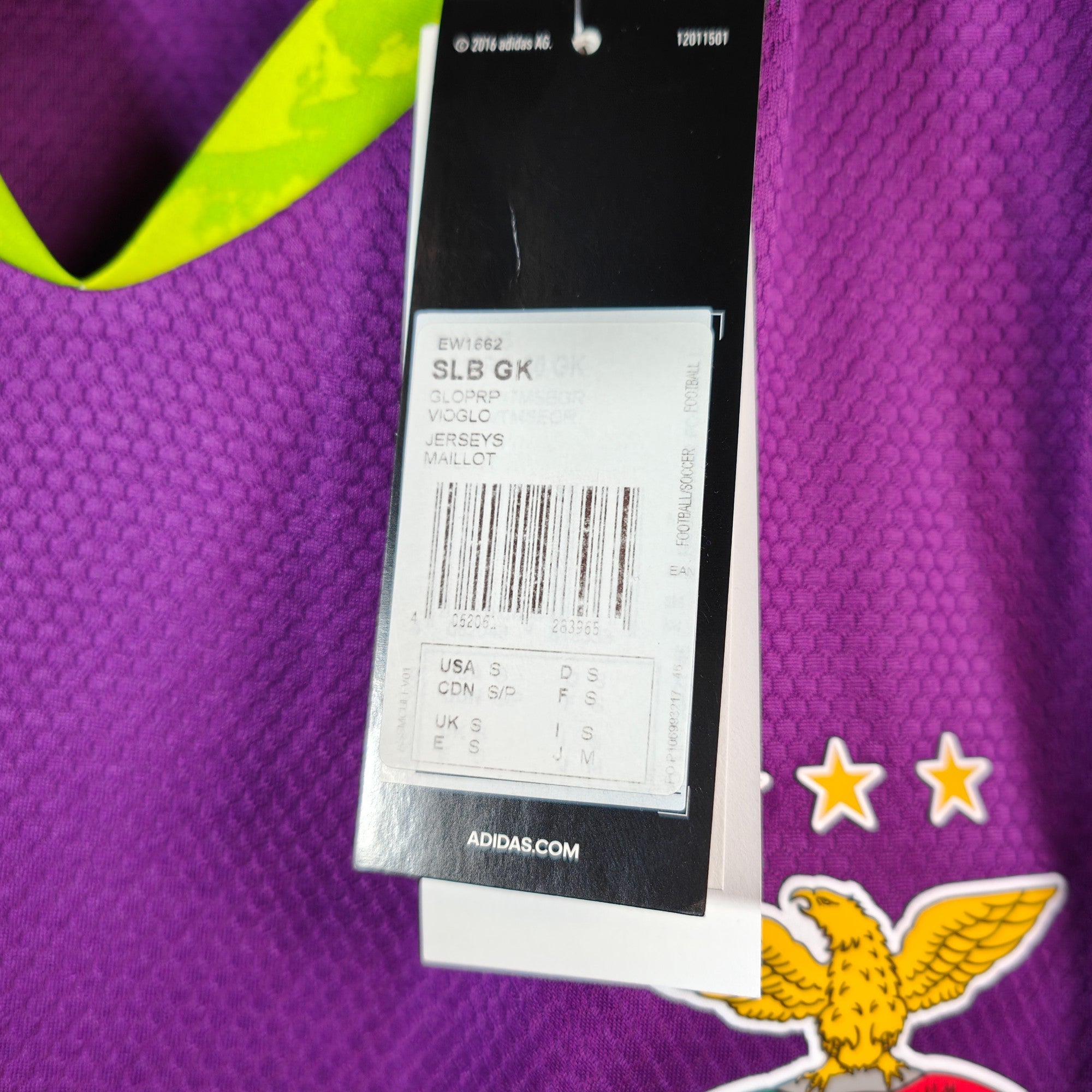 2020 - 21 Benfica GK Shirt - BNWT - (S) - Eternal Pitch