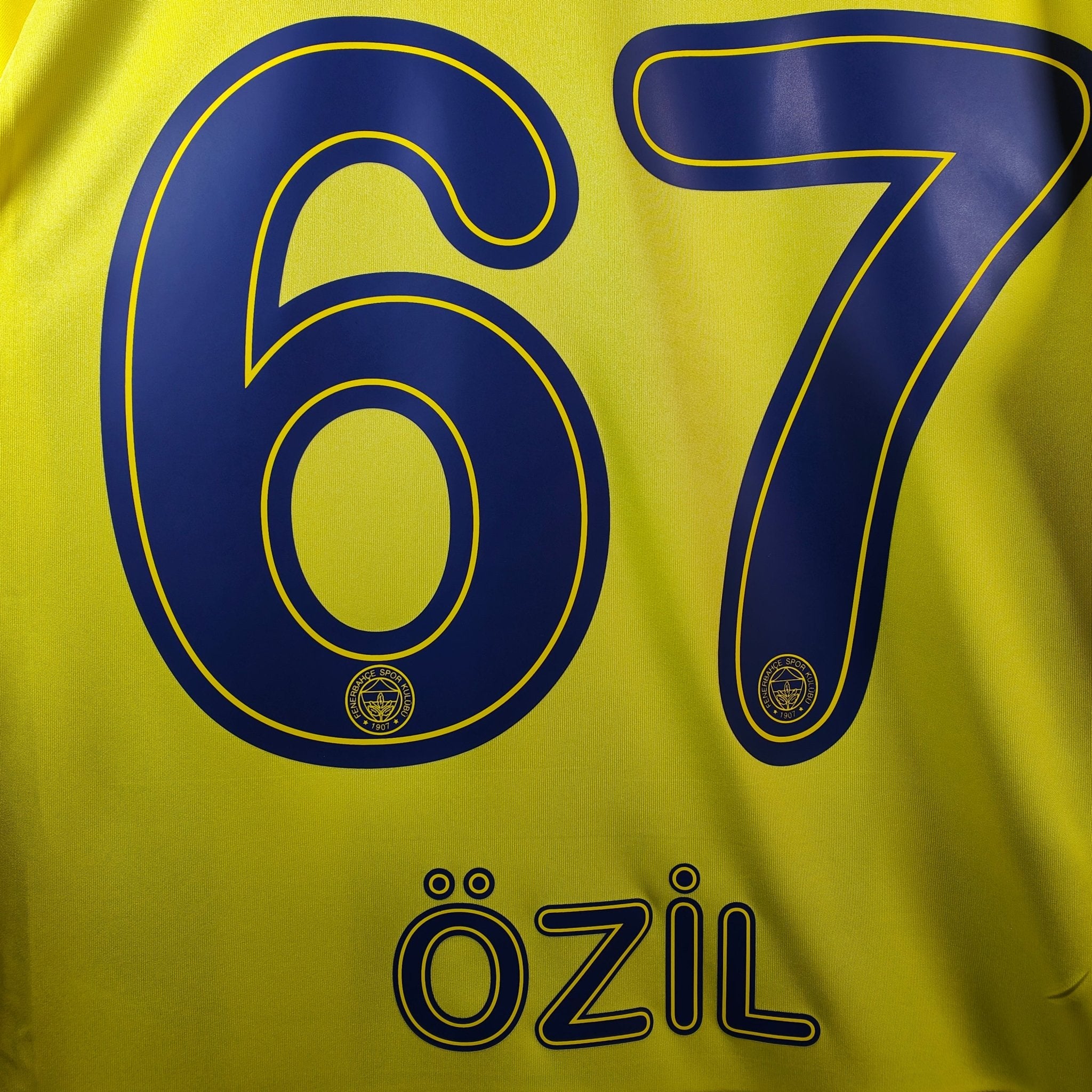 2020-21 Fenerbahce Home Shirt Ozil #67 - 9/10 - (M) – – Eternal Pitch