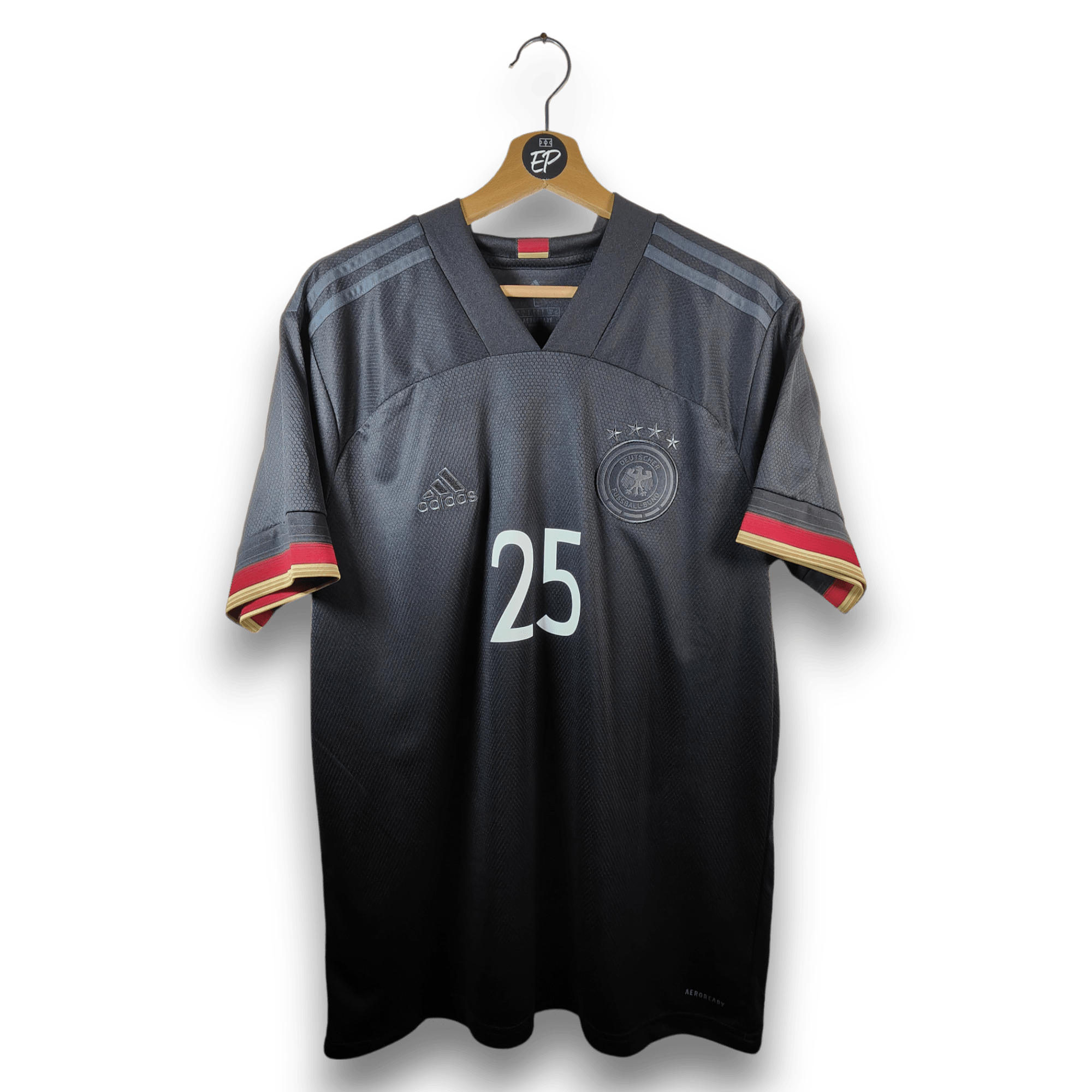 2020 - 21 Germany Away Shirt Muller 25 - 9.5/10 - (L) - Eternal Pitch