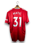 2020 - 21 Manchester United Home Shirt Matic 31 - 9/10 - (M) - Eternal Pitch