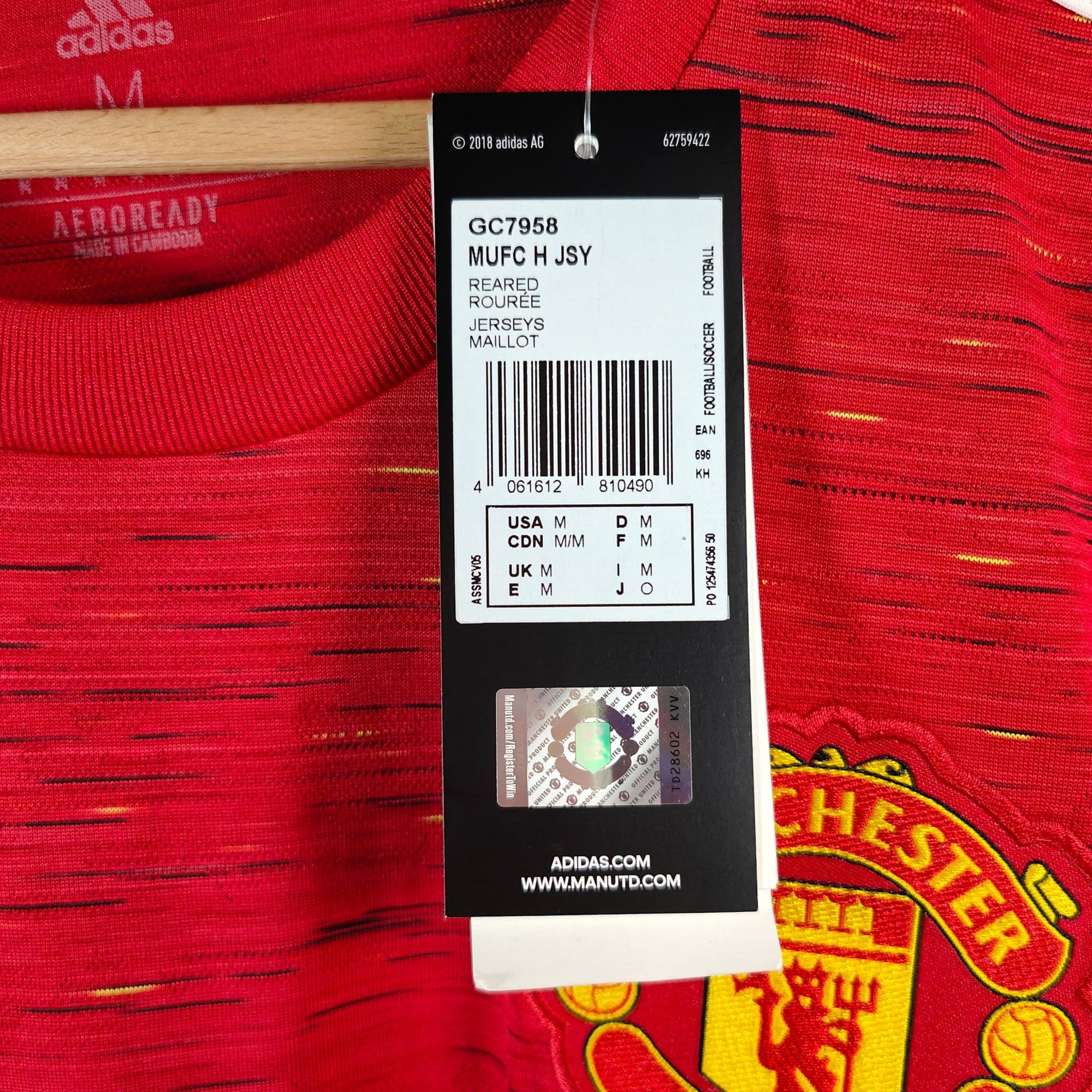 2020 - 21 Manchester United Home Shirt Pogba 6 - BNWT - (M) - Eternal Pitch