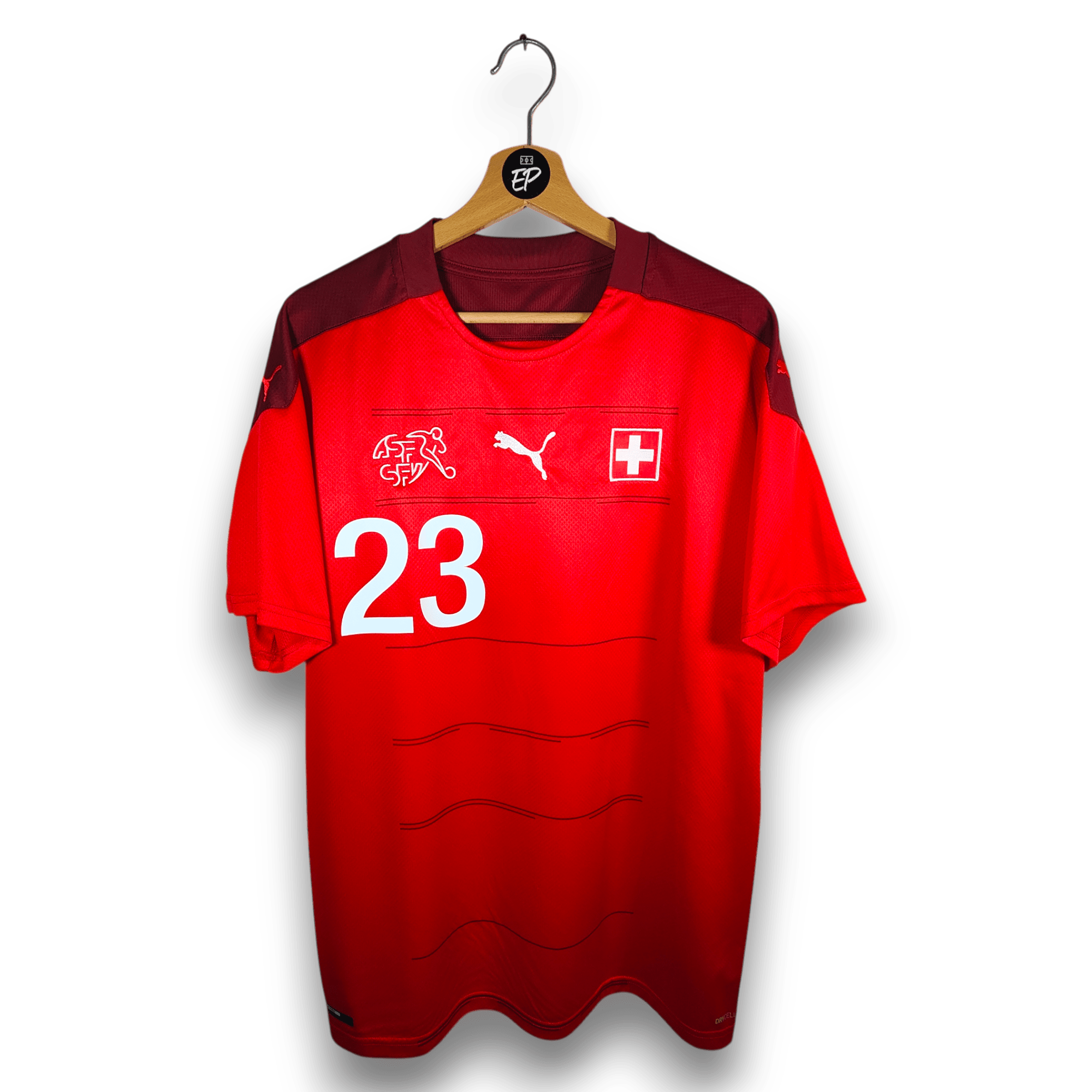 2020 - 21 Switzerland Home Shirt Shaqiri 23 - 9.5/10 - (XL) - Eternal Pitch