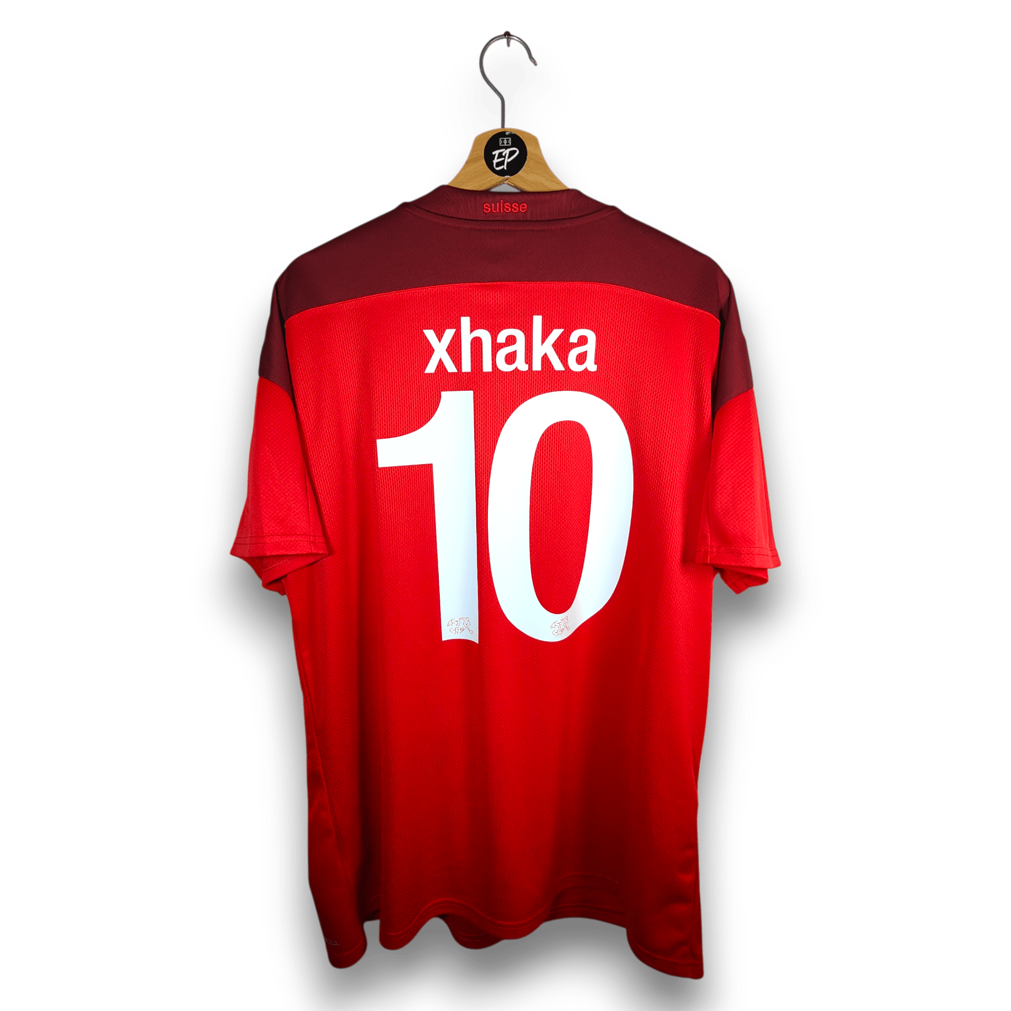 2020 - 21 Switzerland Home Shirt Xhaka 10 - 9.5/10 - (XL) - Eternal Pitch