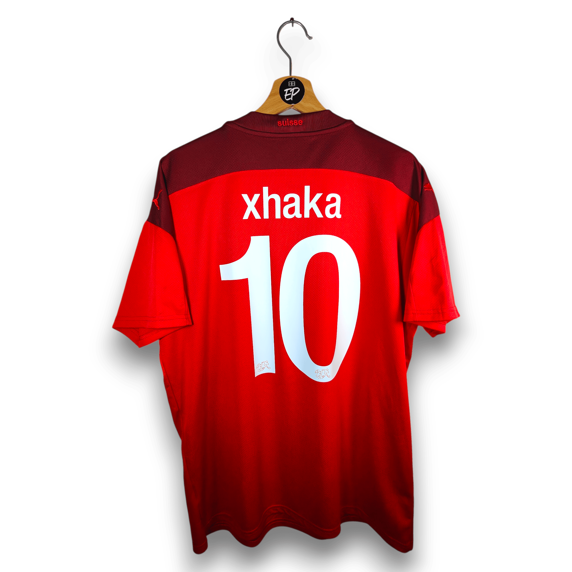 2020 - 21 Switzerland Home Shirt Xhaka 10 - 9.5/10 - (XL) - Eternal Pitch