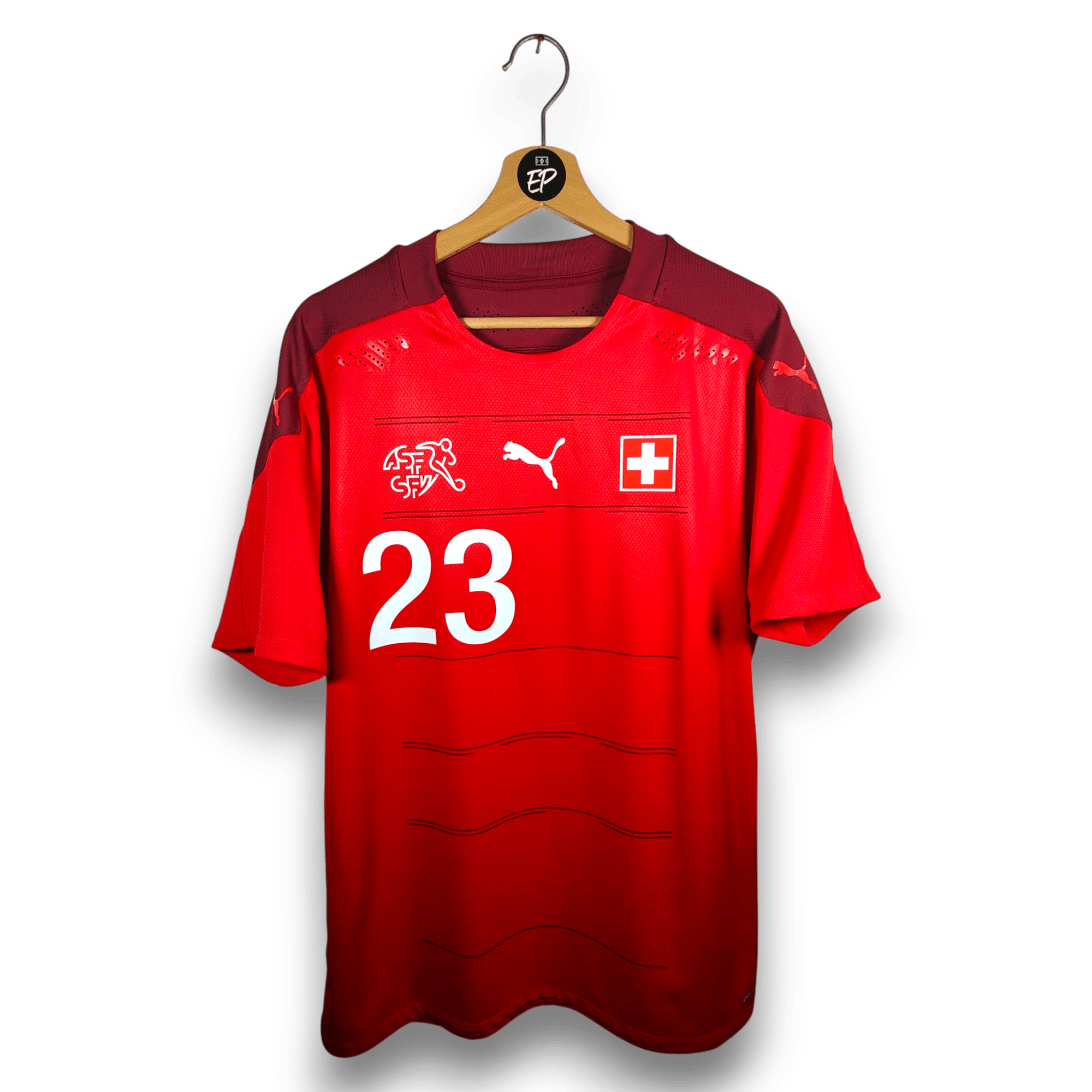 2020 - 21 Switzerland Player Version Home Shirt Shaqiri 23 - 9.5/10 - (XL) - Eternal Pitch