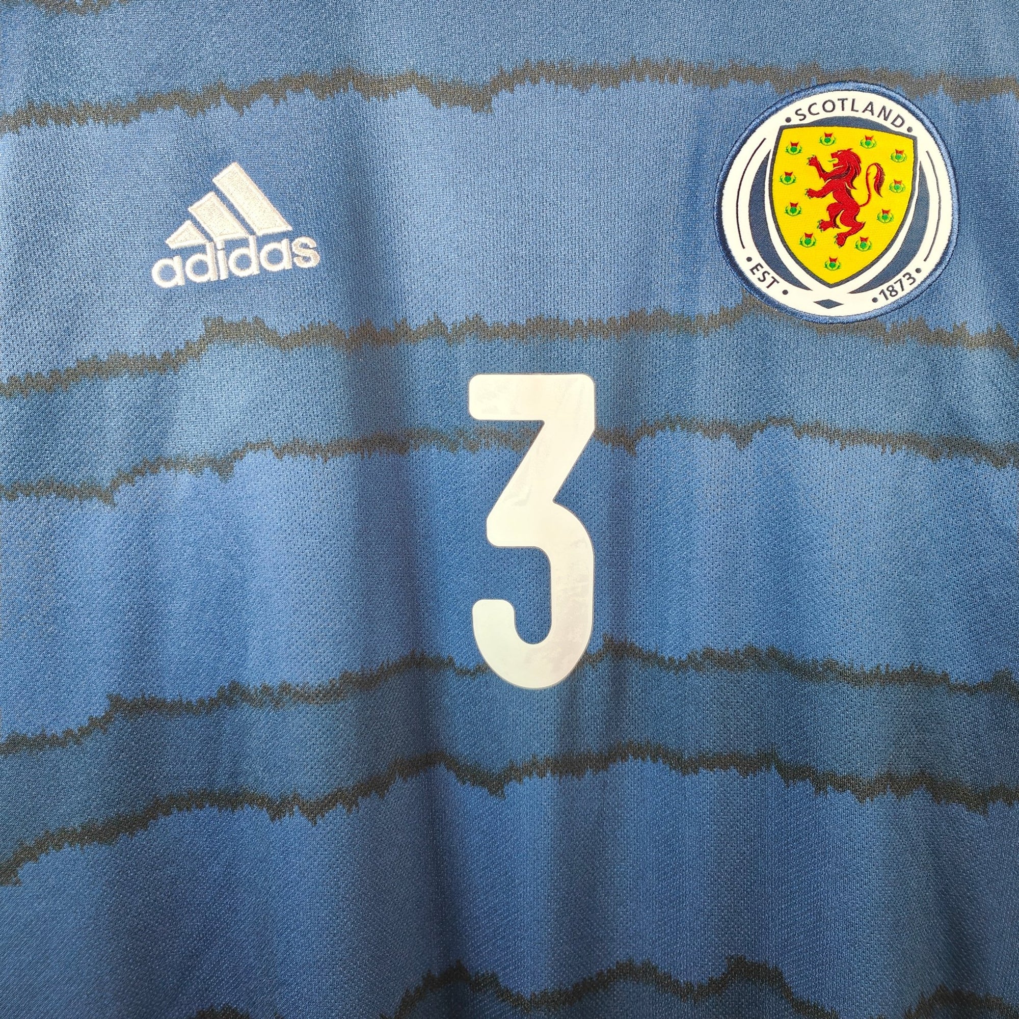 2020 - 22 Scotland Home Shirt Robertson 3 - 9.5/10 - (L) - Eternal Pitch