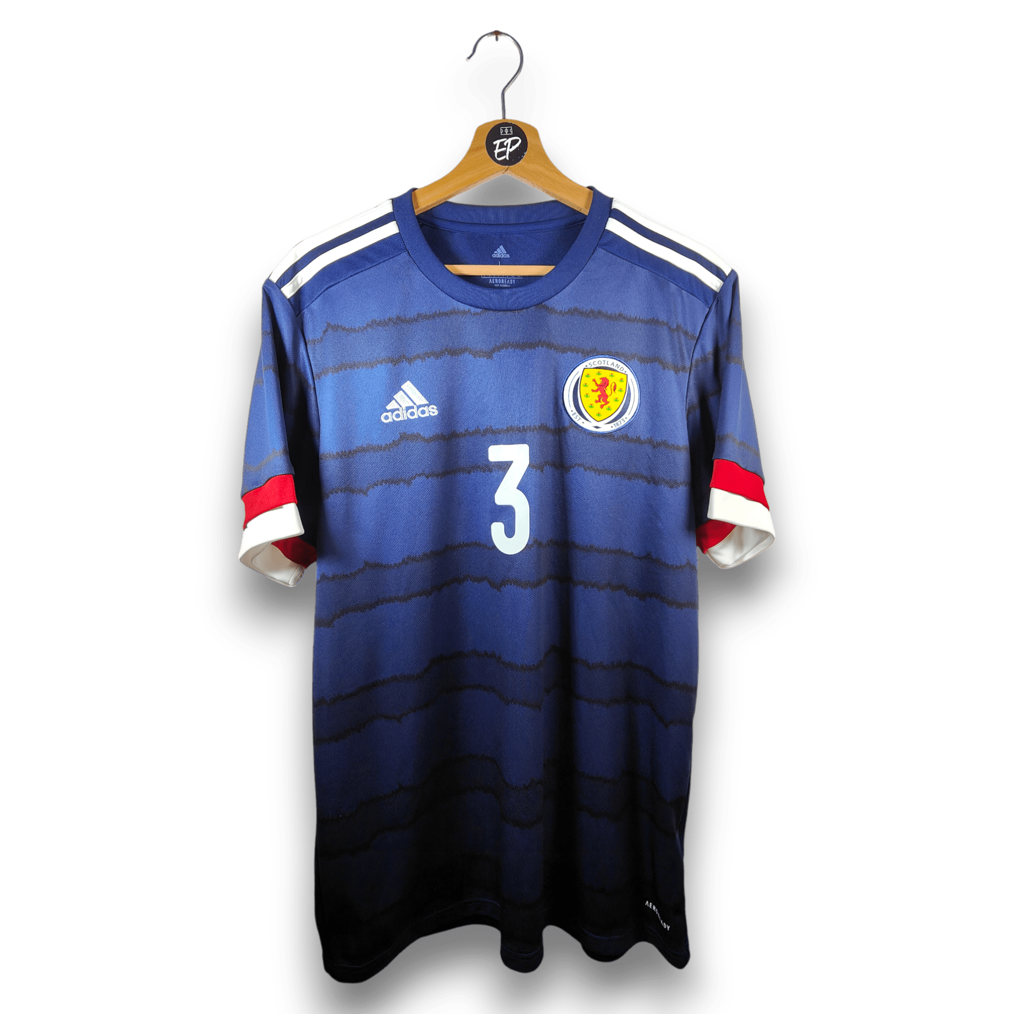 2020 - 22 Scotland Home Shirt Robertson 3 - 9.5/10 - (L) - Eternal Pitch