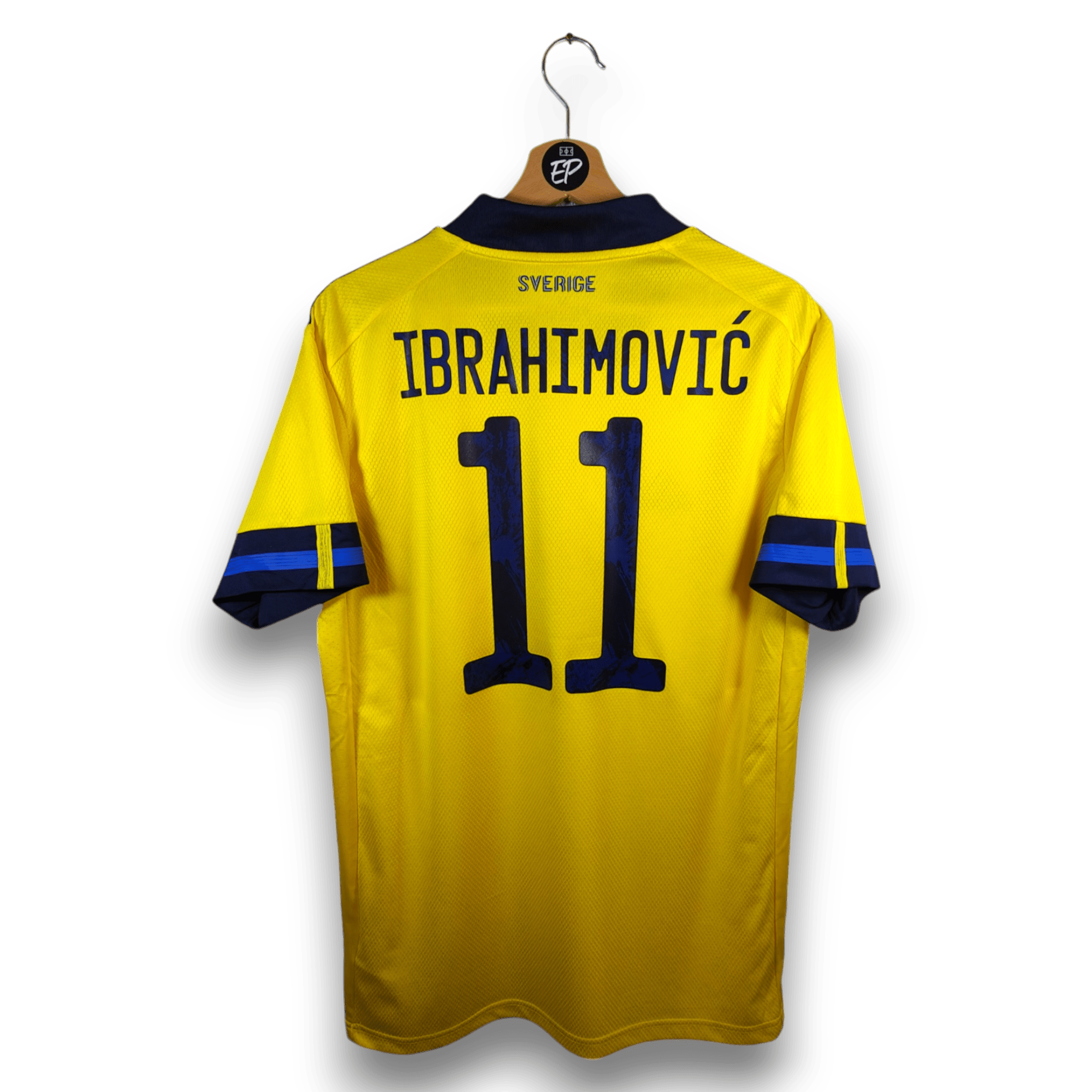 2020 - 22 Sweden Home Shirt Ibrahimovic 11 - 9.5/10 - (M) - Eternal Pitch