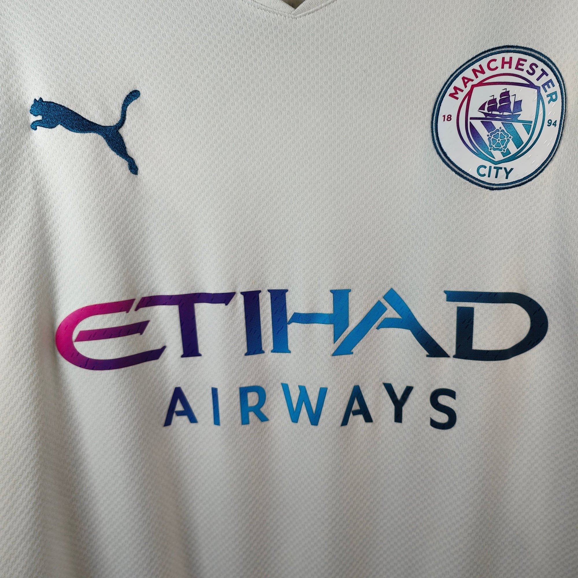 2021 - 22 Manchester City Away Shirt Mahrez 26 - 8/10 - (M) - Eternal Pitch