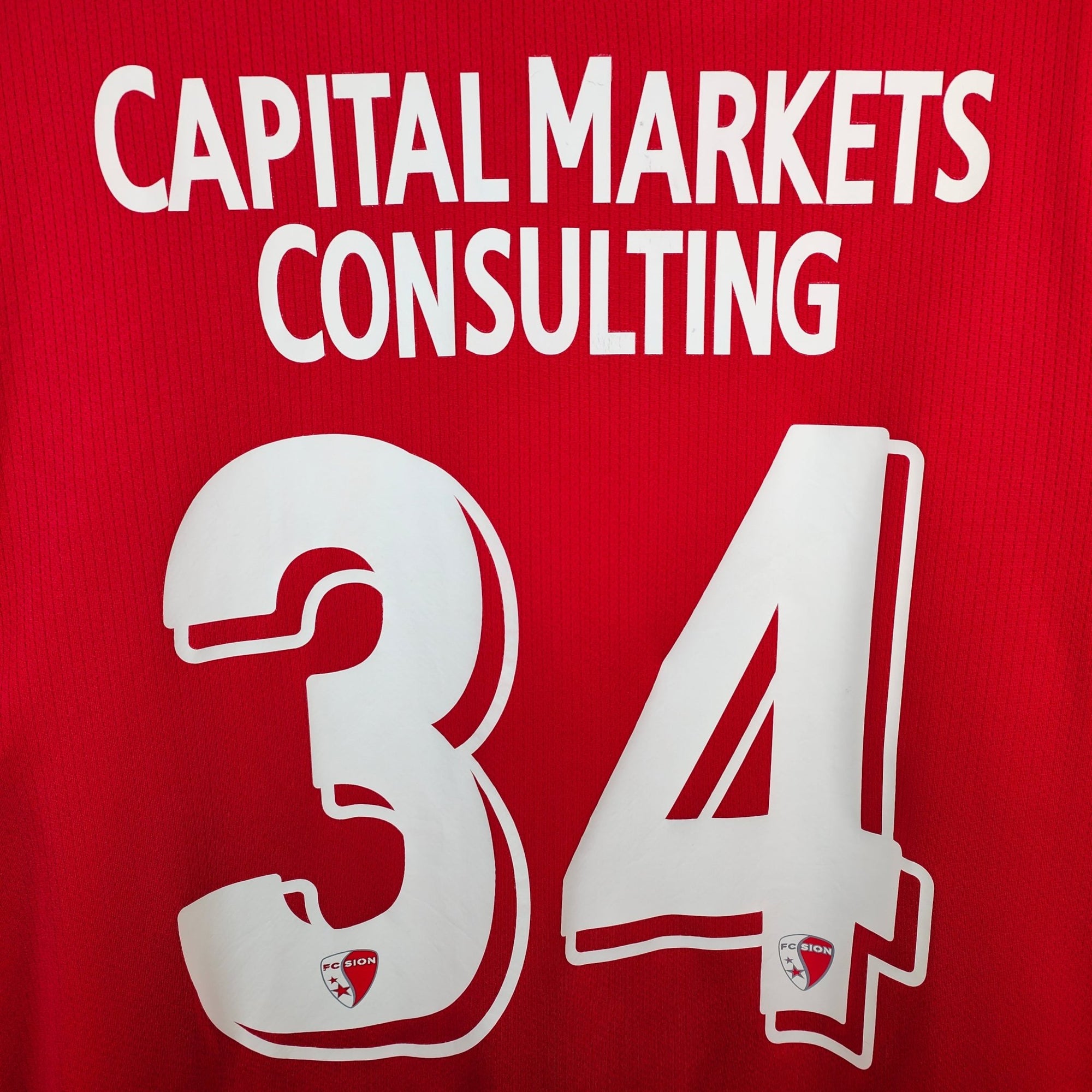 2021 - 22 Match Worn FC Sion Home Shirt Ndoye 34 - 8.5/10 - (XXL) - Eternal Pitch