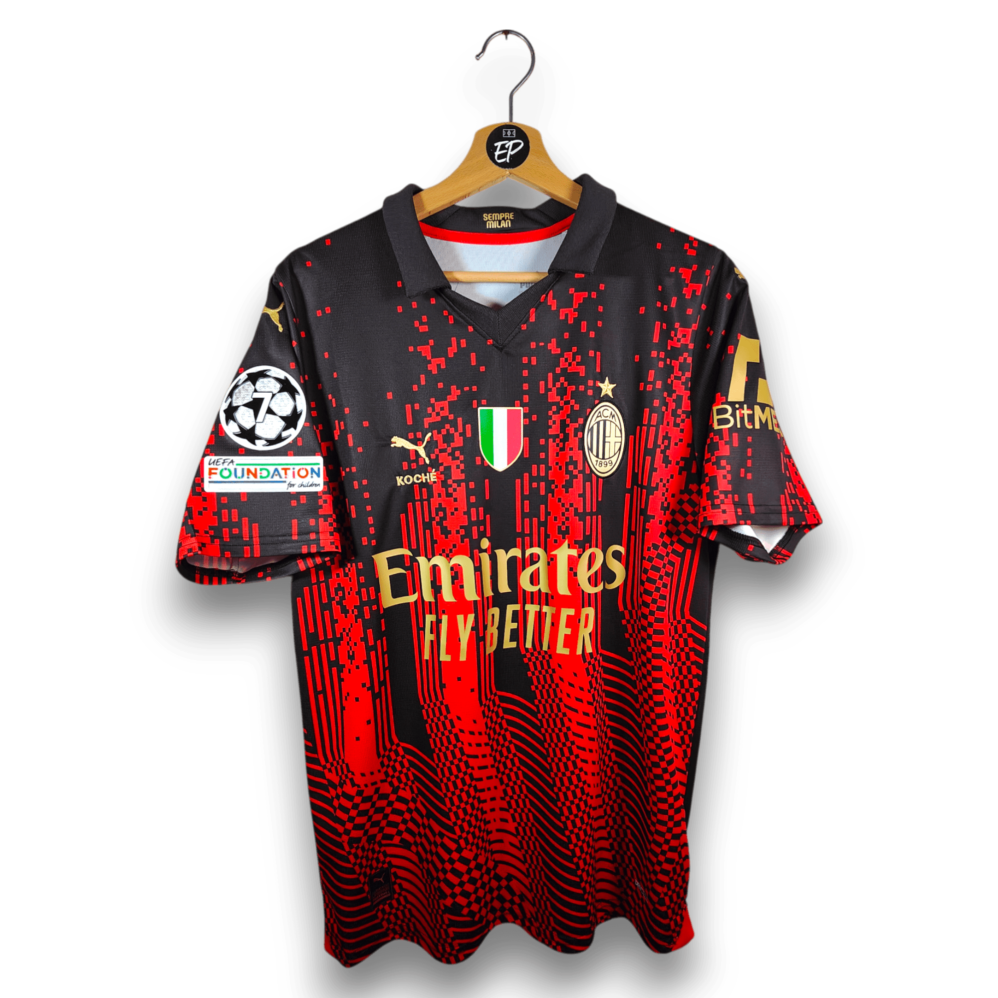 2022 - 23 AC Milan Fourth Koche Shirt Giroud 9 - 9.5/10 - (M) - Eternal Pitch