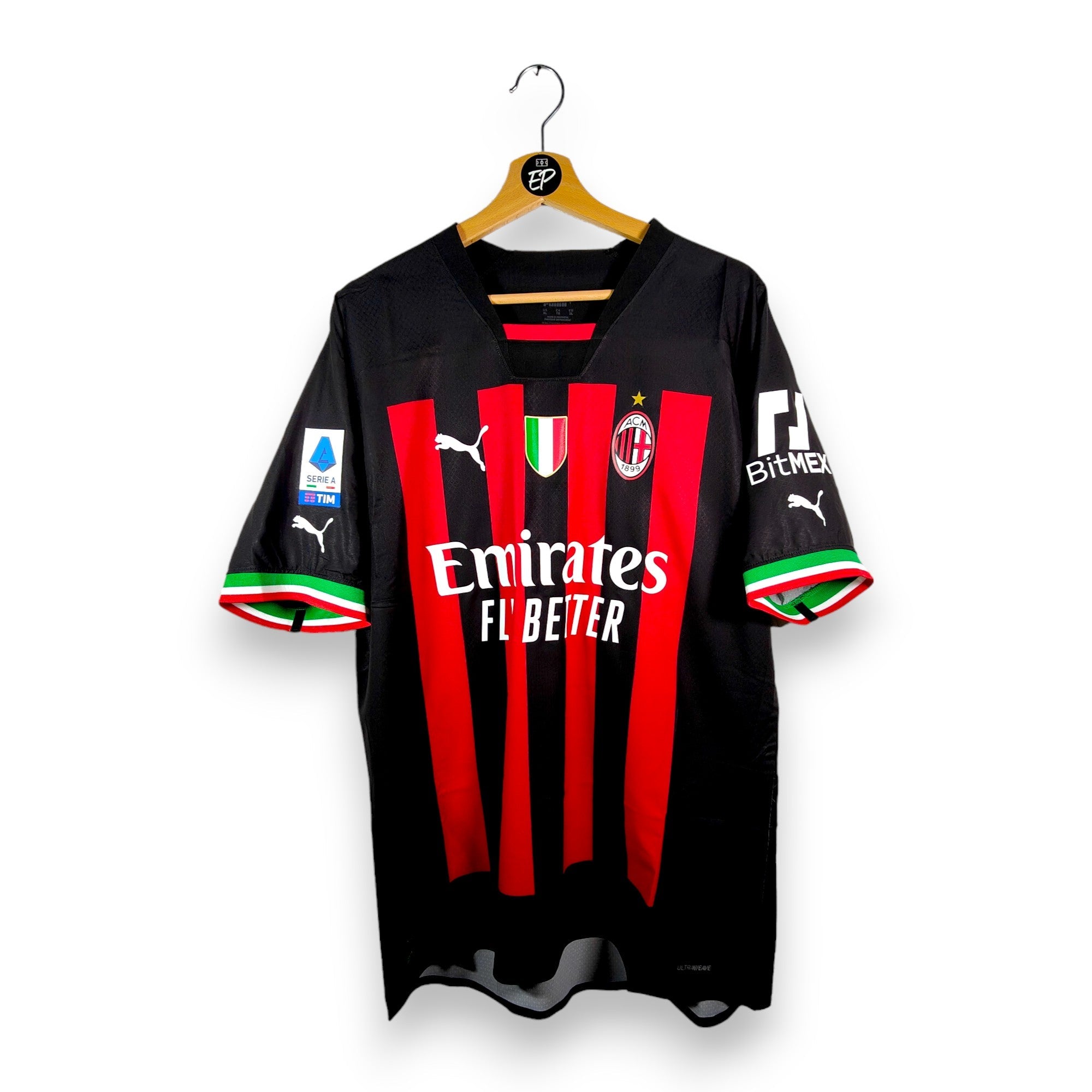 2022 - 23 AC Milan Player Version Home Shirt Ibrahimovic 11 (XL) - Eternal Pitch