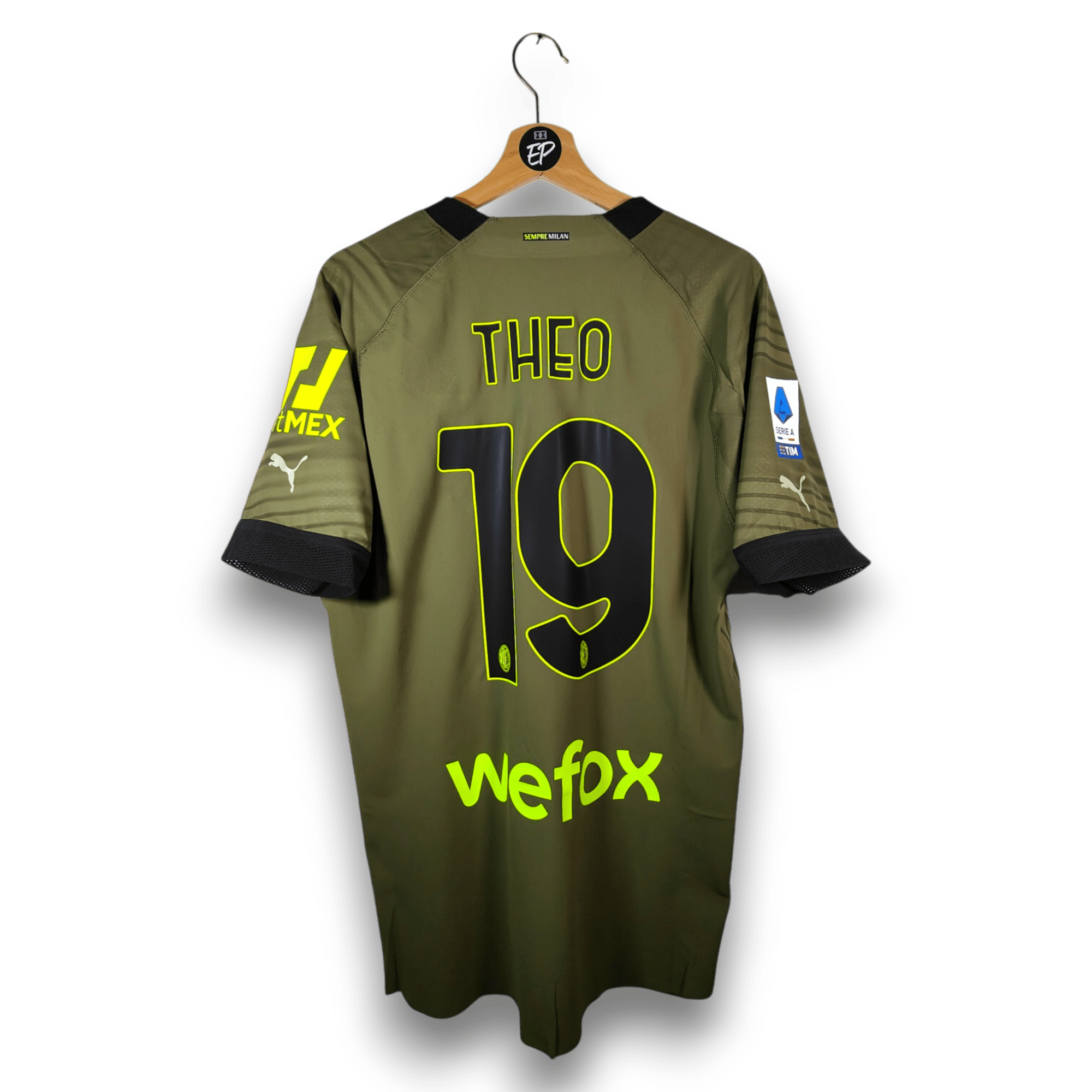 2022 - 23 AC Milan Player Version Third Shirt Theo 19 - BNWT - (XL) - Eternal Pitch