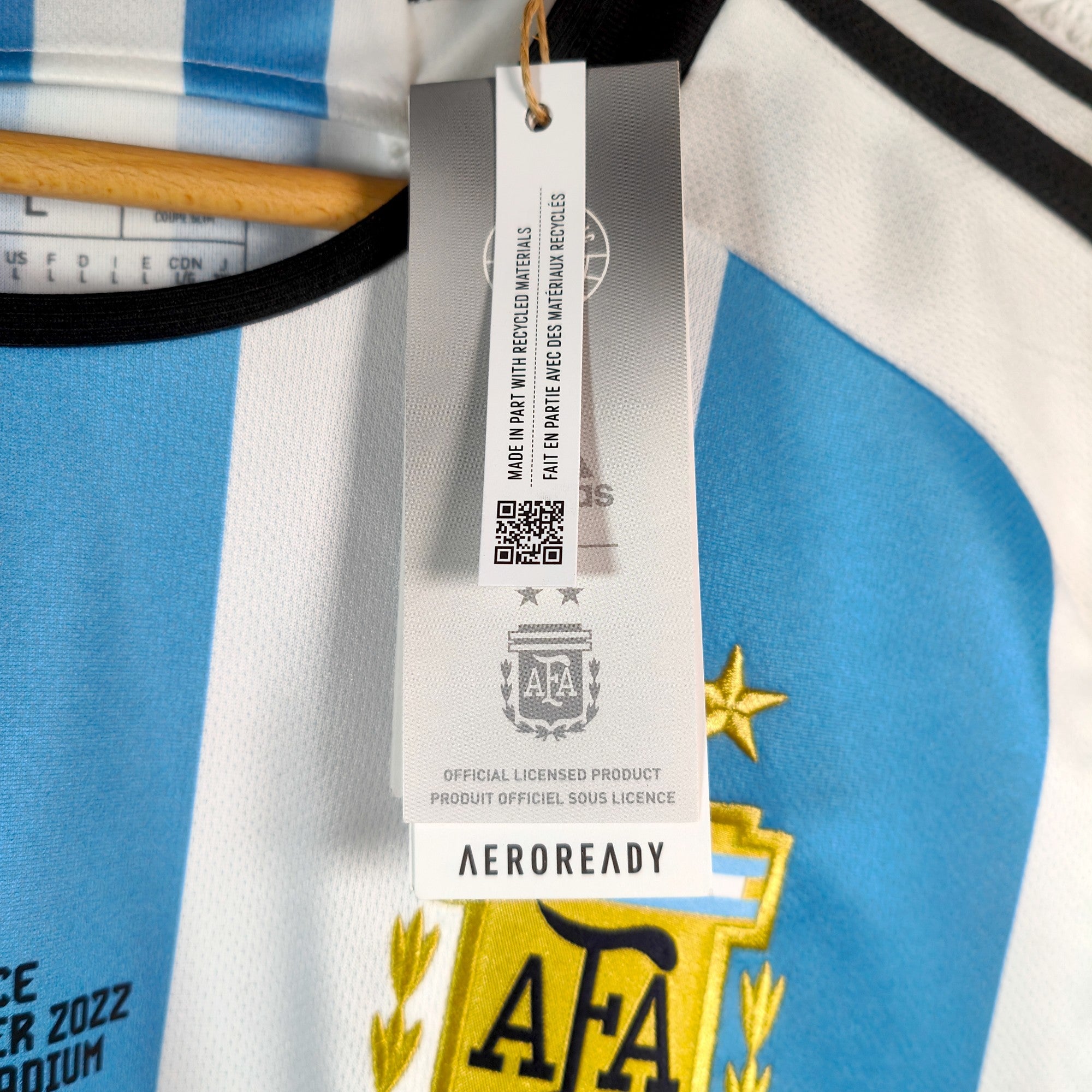 2022 - 23 Argentina Home Shirt Messi 10 - BNWT - (L) - Eternal Pitch