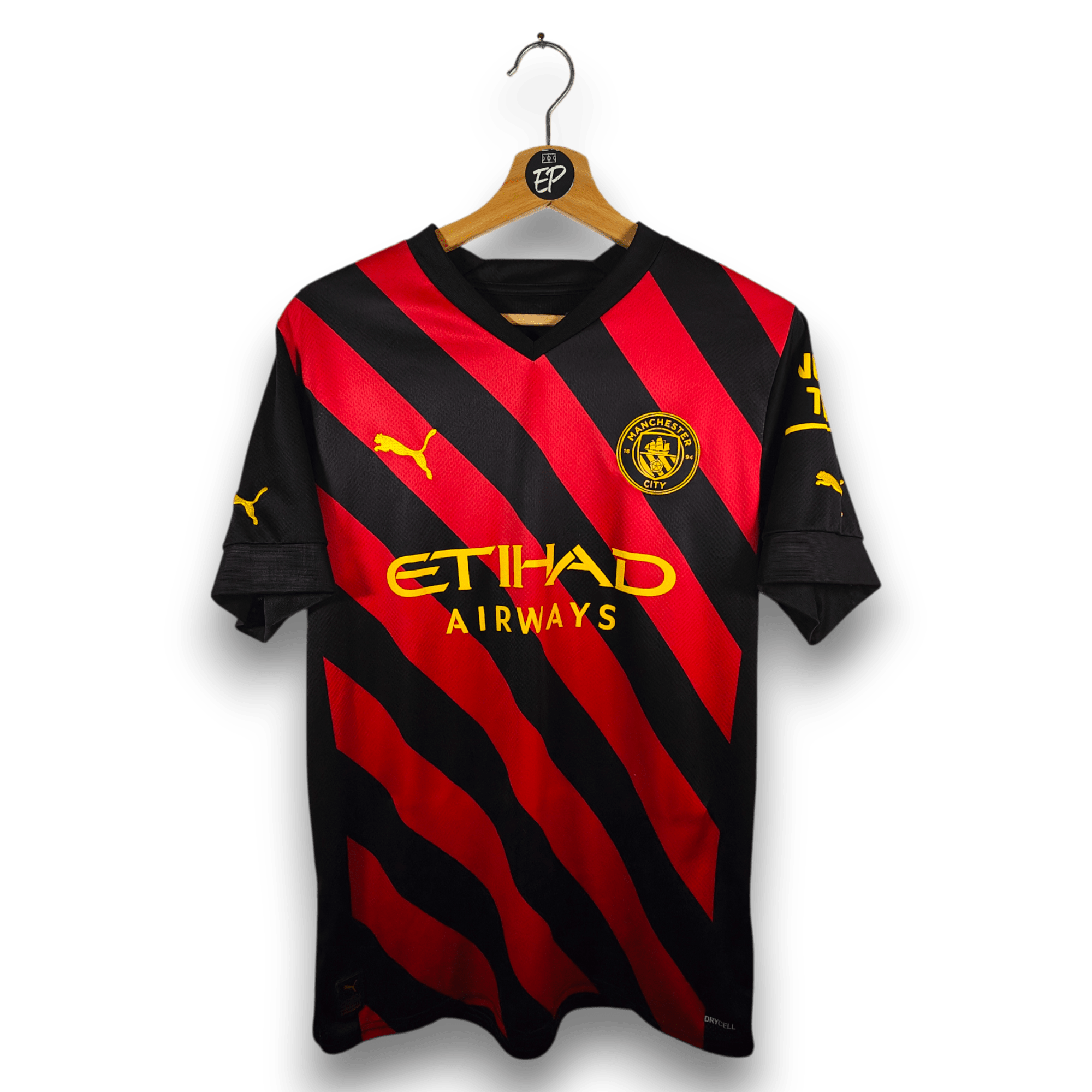 2022 - 23 Manchester City Away Shirt Haaland 9 - 8.5/10 - (M) - Eternal Pitch