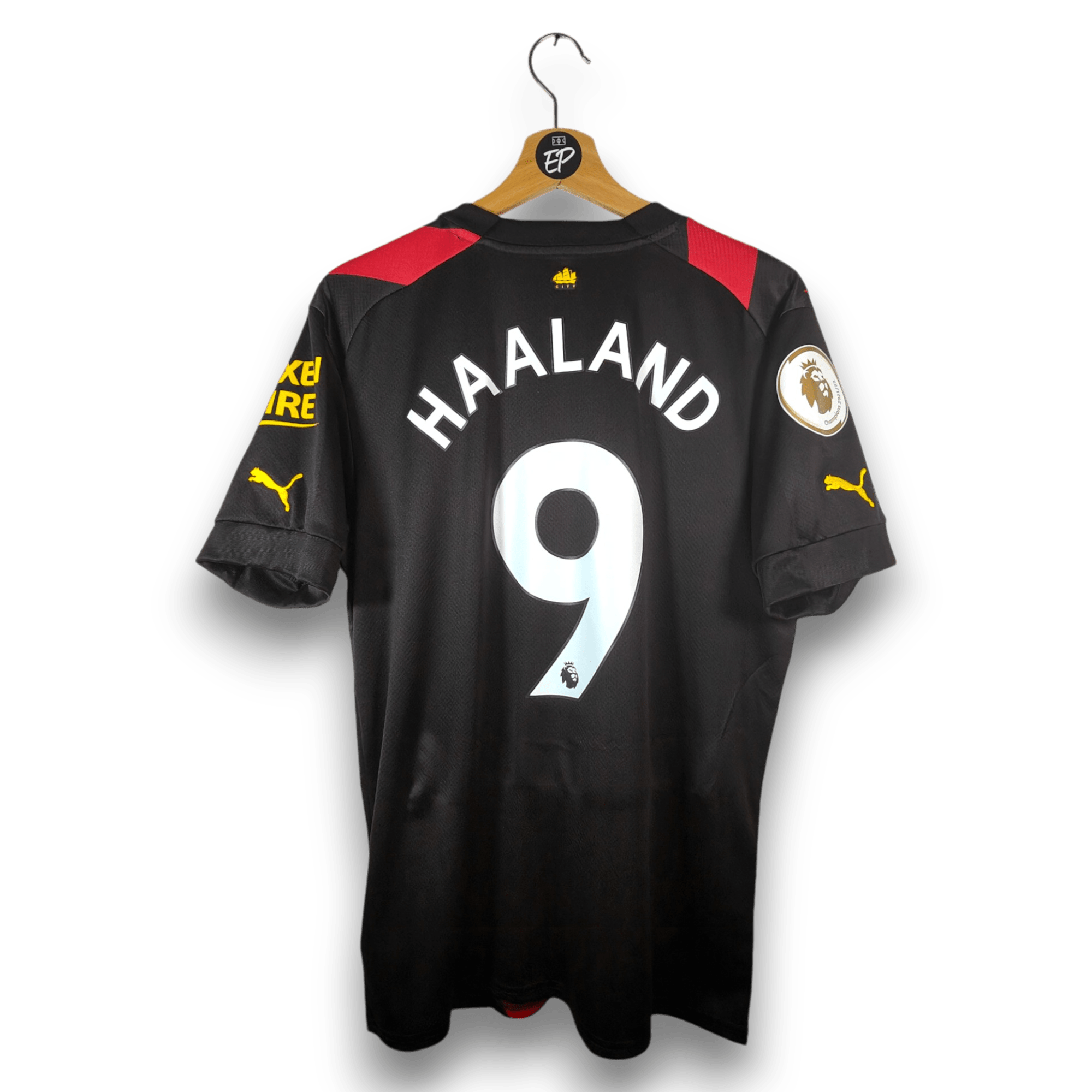 2022 - 23 Manchester City Away Shirt Haaland 9 - 9.5/10 - (M) - Eternal Pitch