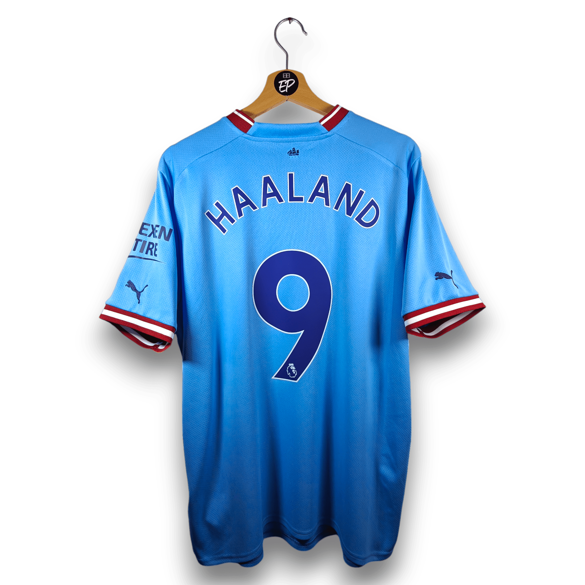2022 - 23 Manchester City Home Shirt Haaland 9 - 9.5/10 - (XL) - Eternal Pitch