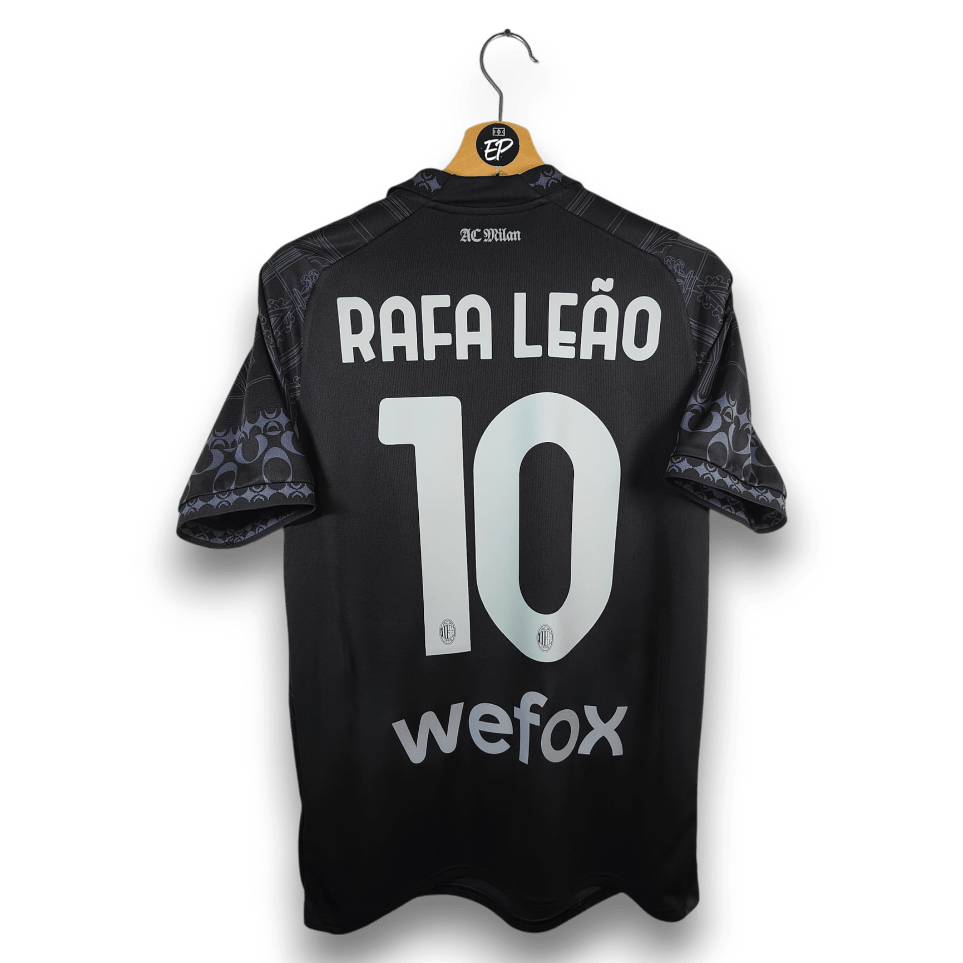 ACミラン 23-24 4th黒 Pleasures Rafa Leao #10 2023-24-ac-milan-fourth-shirt-